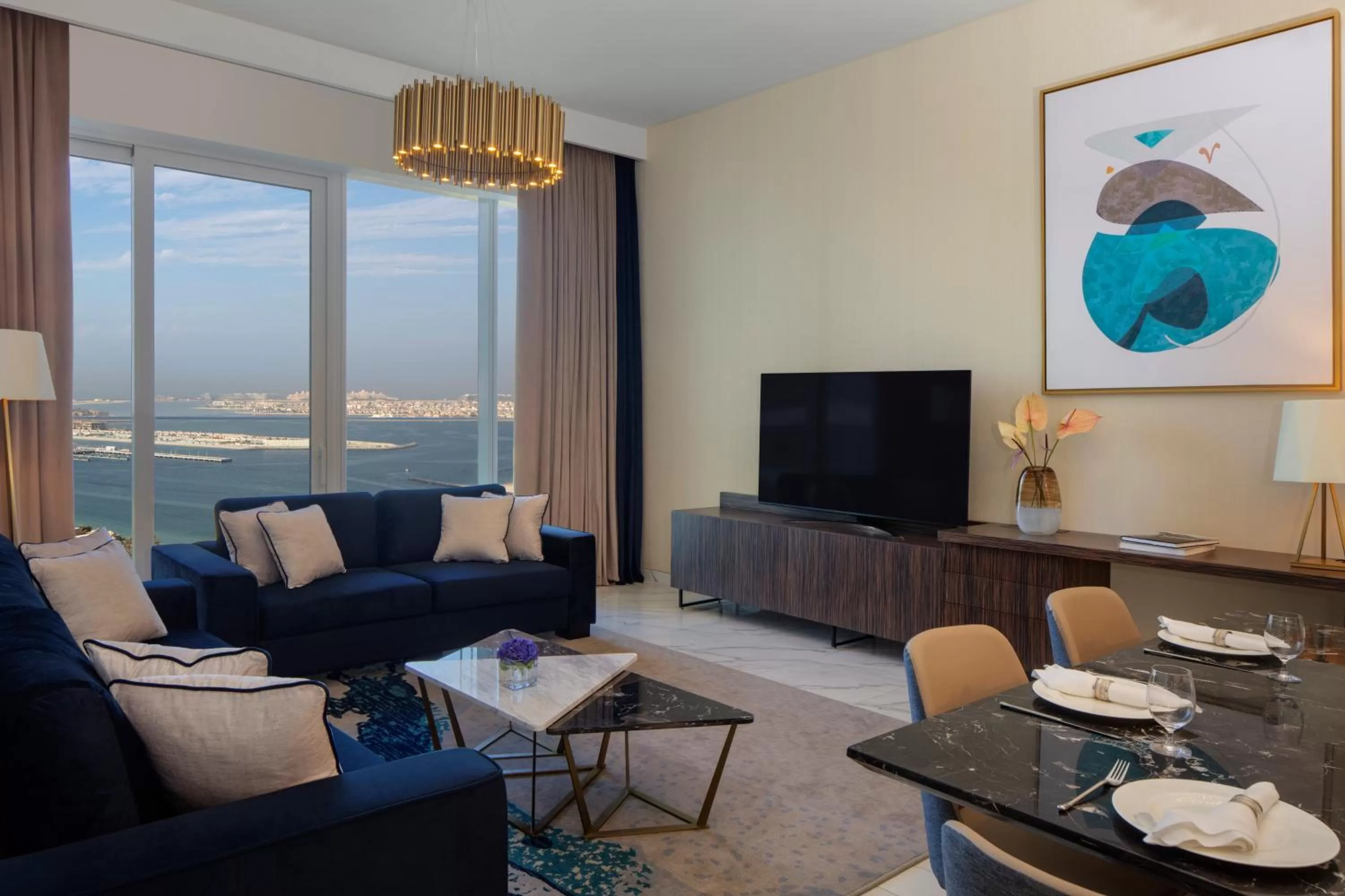 Superior Two Bedroom Sea View Apartment - Club Lounge Access, Drinks Included in Avani Plus Palm View Dubai Hotel & Suites