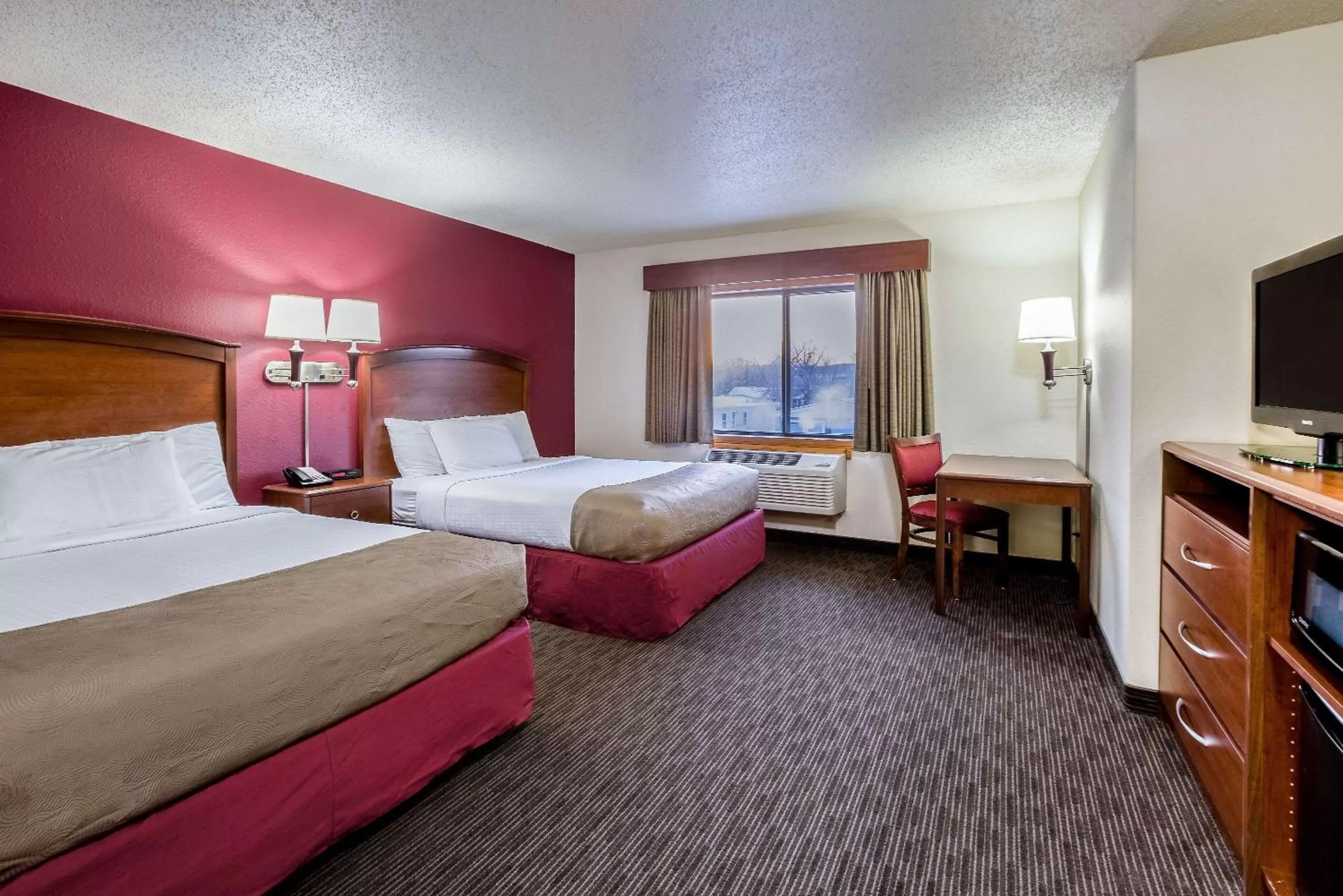 Queen Room with Two Queen Beds - Non-Smoking in AmericInn by Wyndham Medora