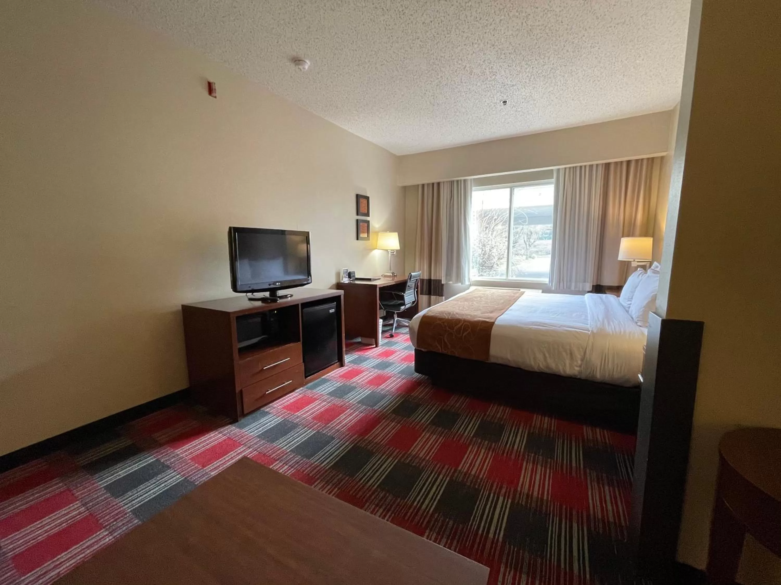 King Suite with Roll in Shower - Mobility Accessible/Non-Smoking in Comfort Suites Near Vancouver Mall