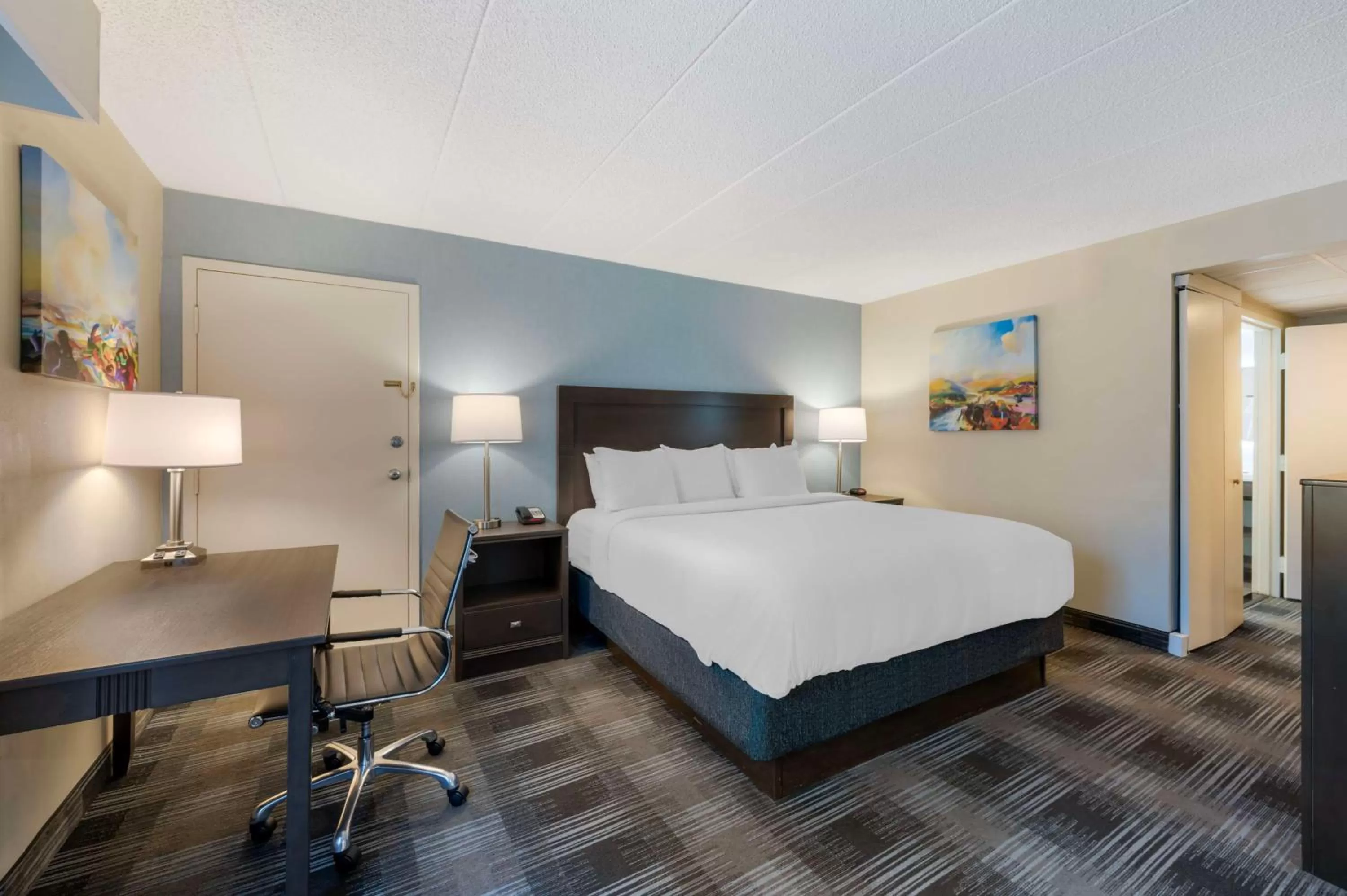 King Room with Mobility Accessible Roll-In Shower in Best Western Plus Alexandria Fort Belvoir