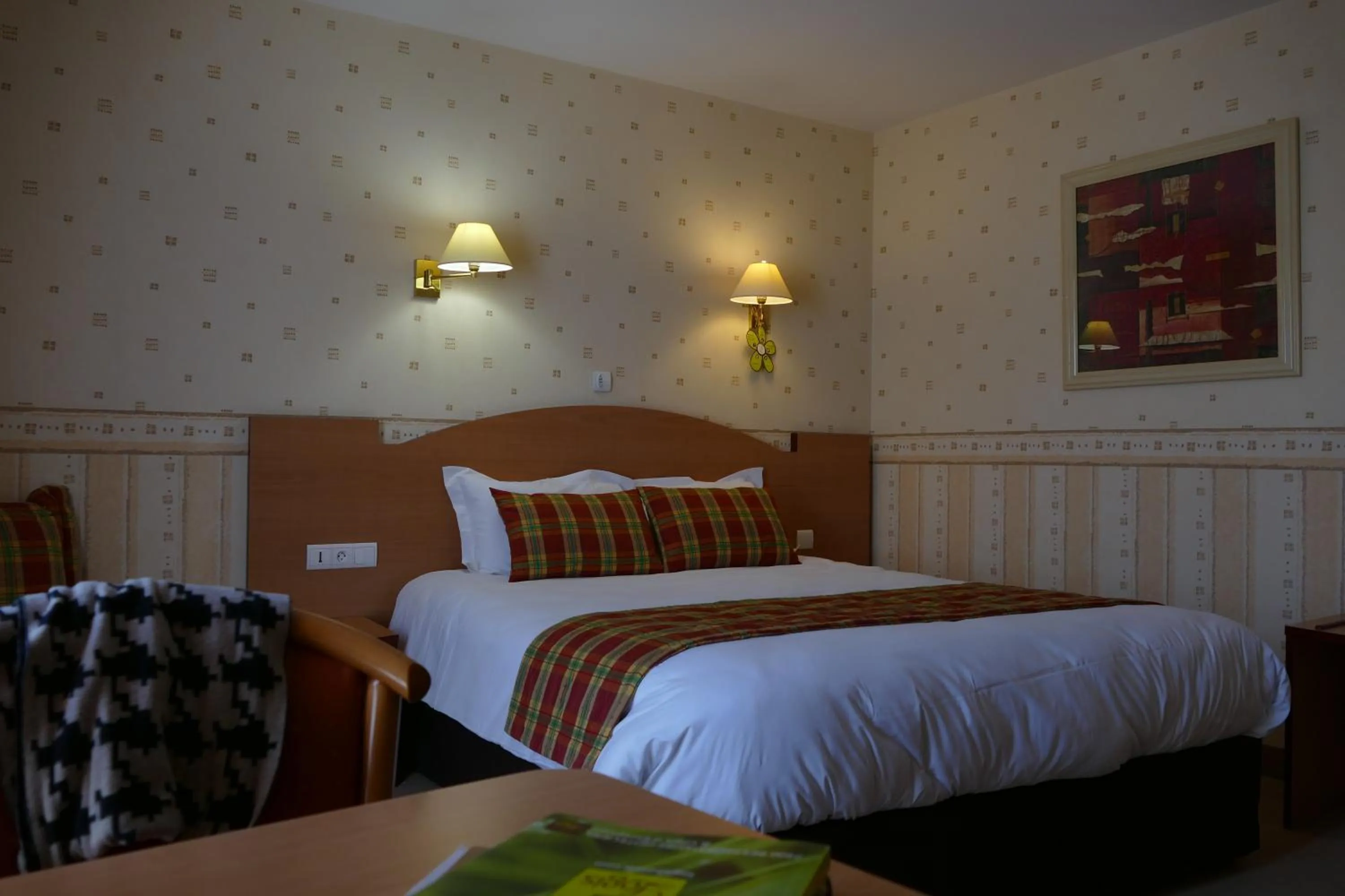 Large Double Room in Logis Hotels Le Champalud Restaurant La Citadelle
