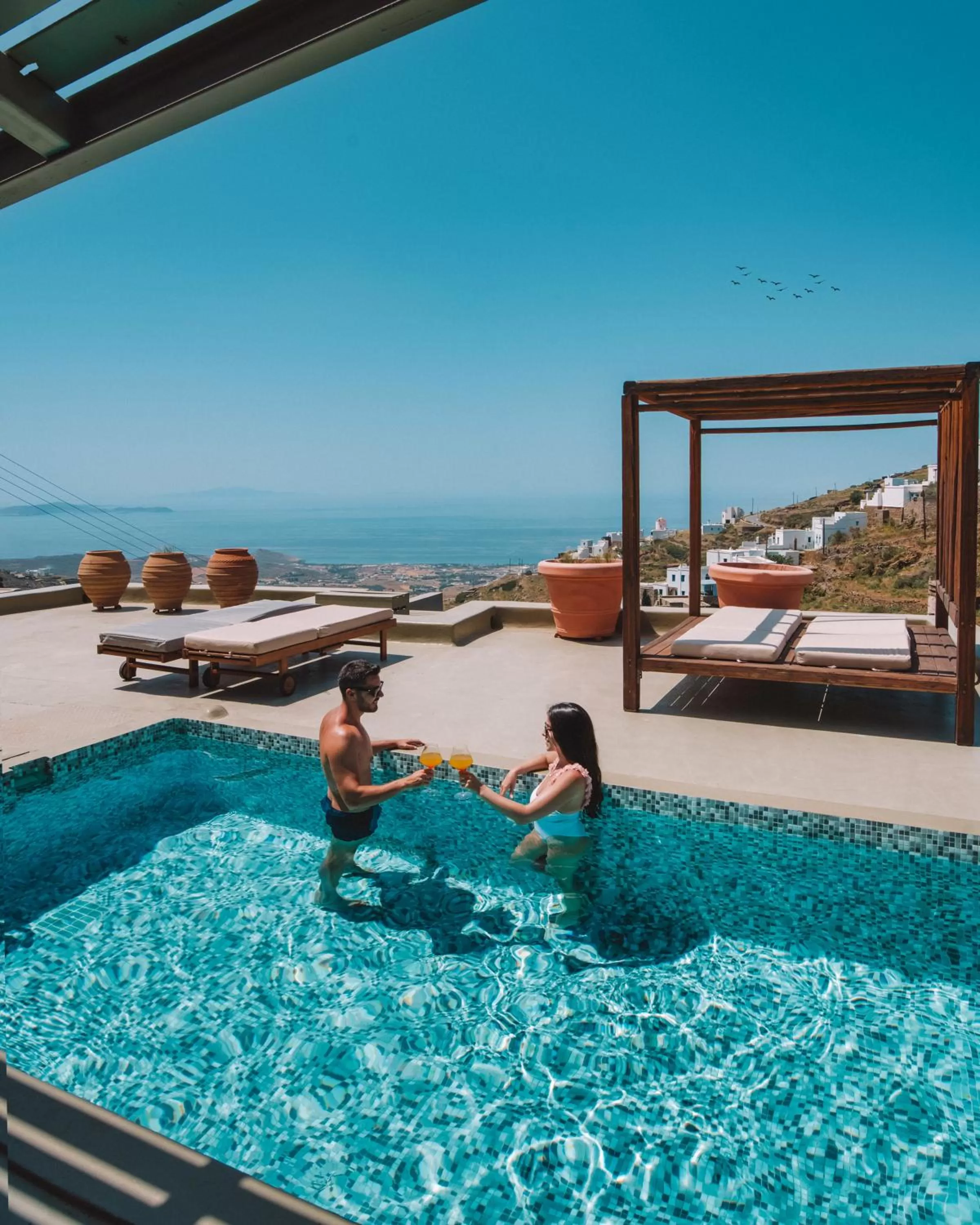 Platinum Villa Private Pool Sea View in Aeolis Tinos Suites