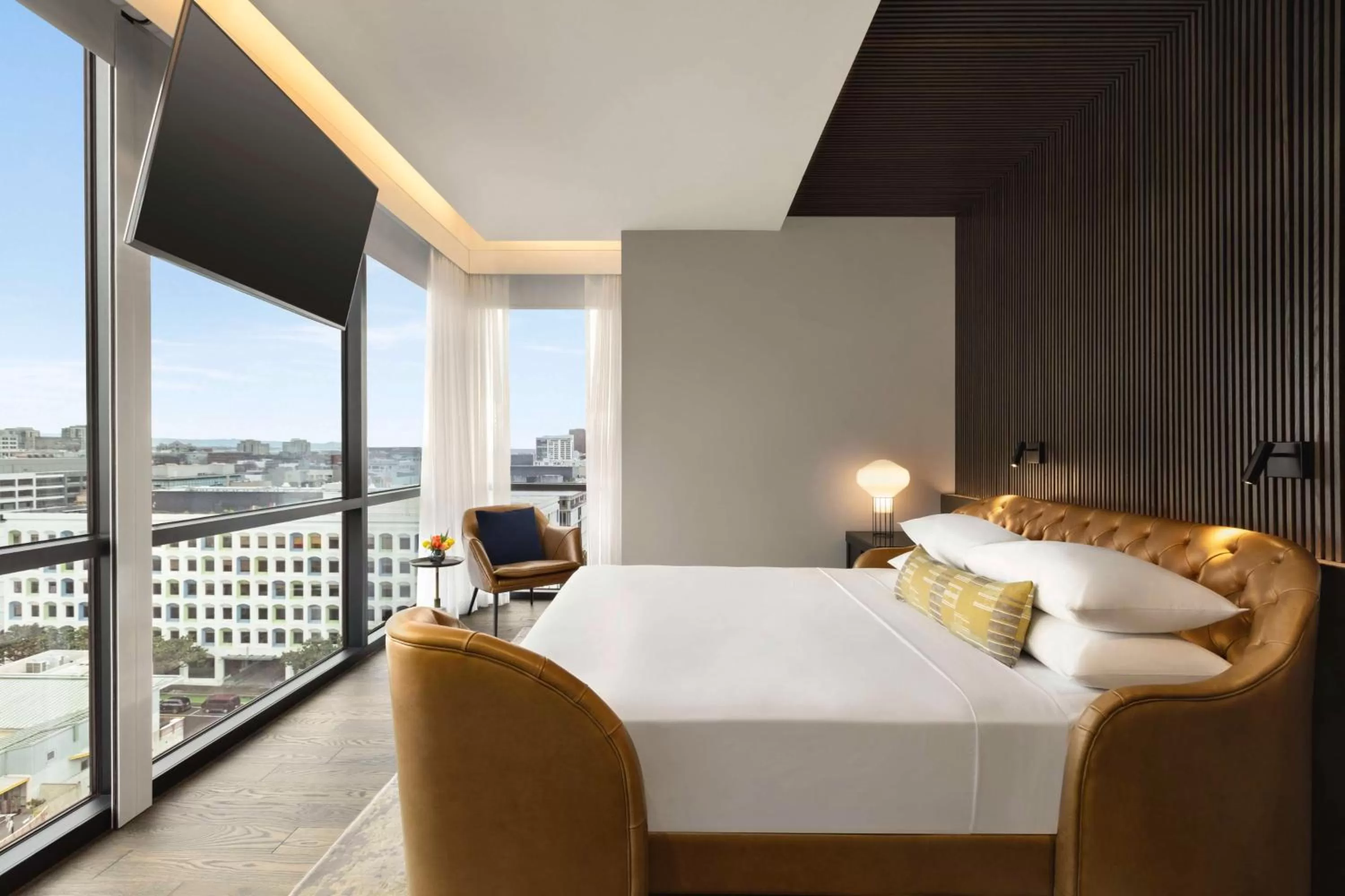 One Bedroom Suite with One King Bed and Landmark View in Canopy by Hilton San Francisco SoMa