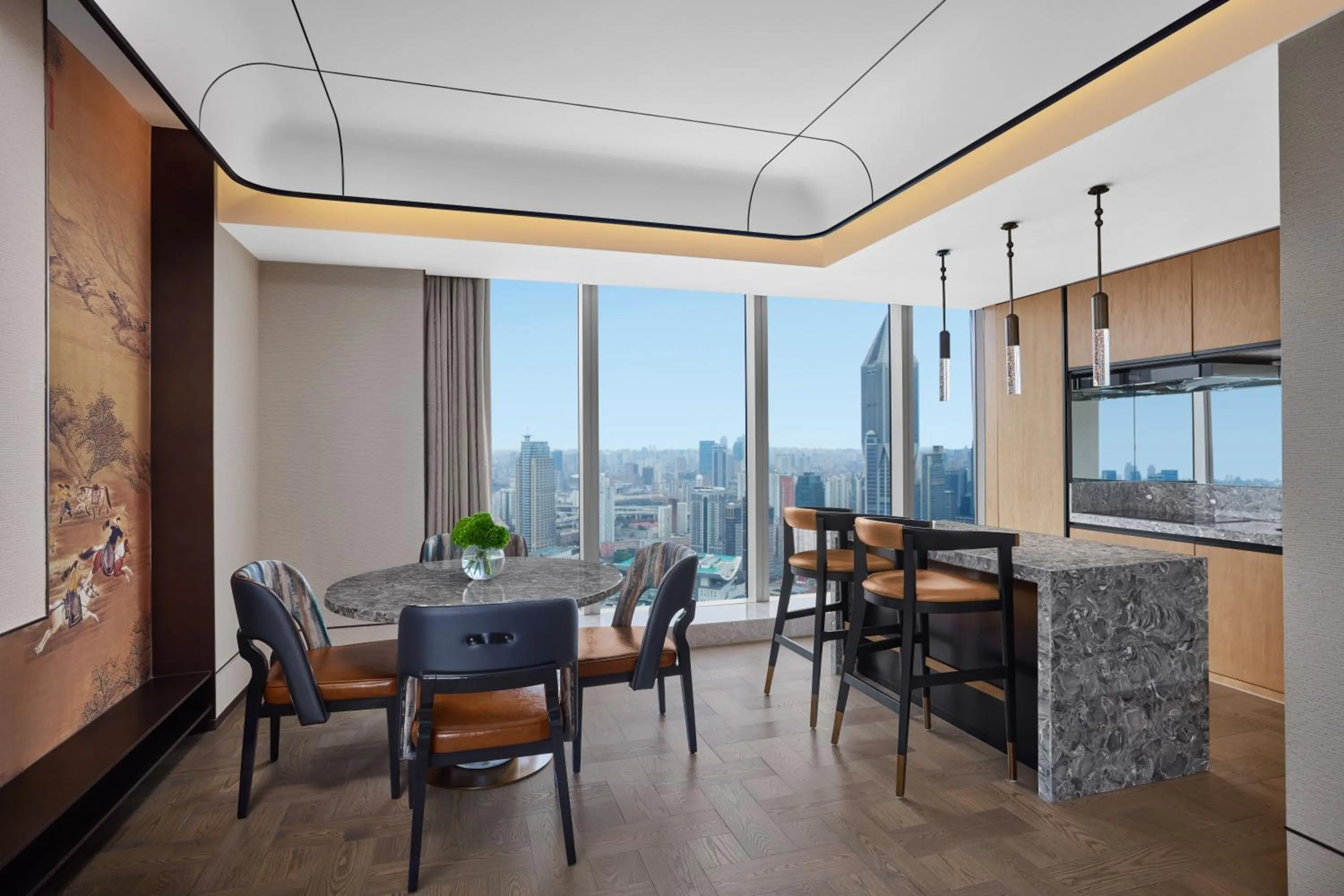 Dining area in Conrad Shanghai