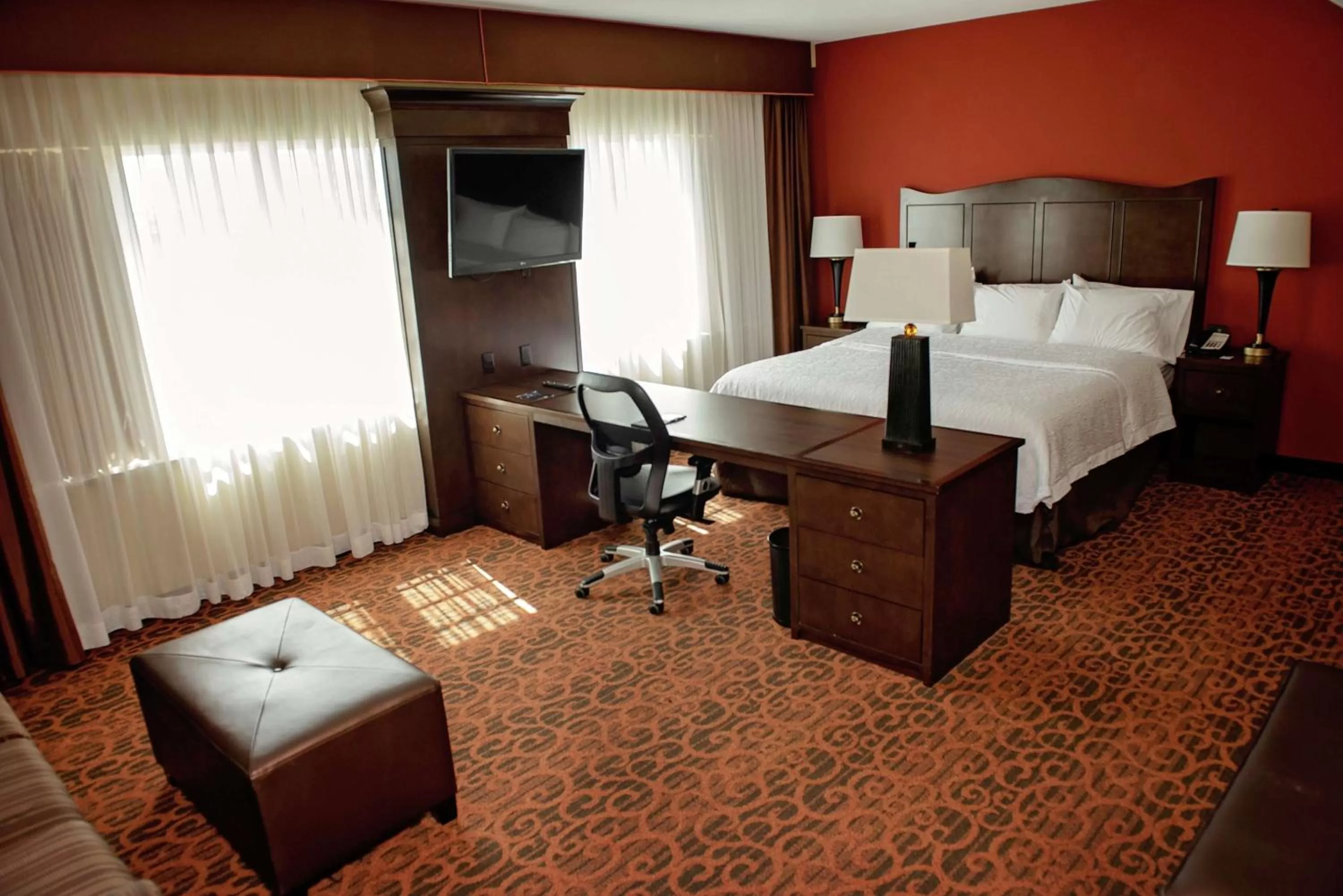King Studio with Roll-In Shower - Mobility and Hearing Access/Non-Smoking in Hampton Inn & Suites Bradenton