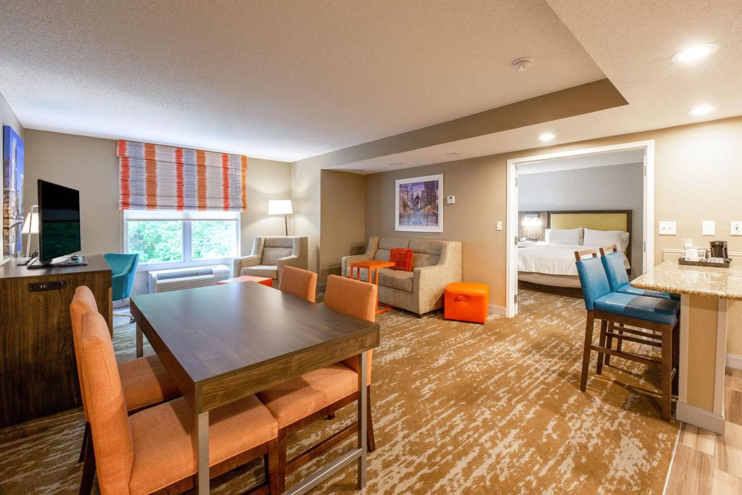 One-Bedroom Suite with Two Queen Beds and Kitchen - Non-Smoking in Hampton Inn & Suites Raleigh Cary Lenovo Center