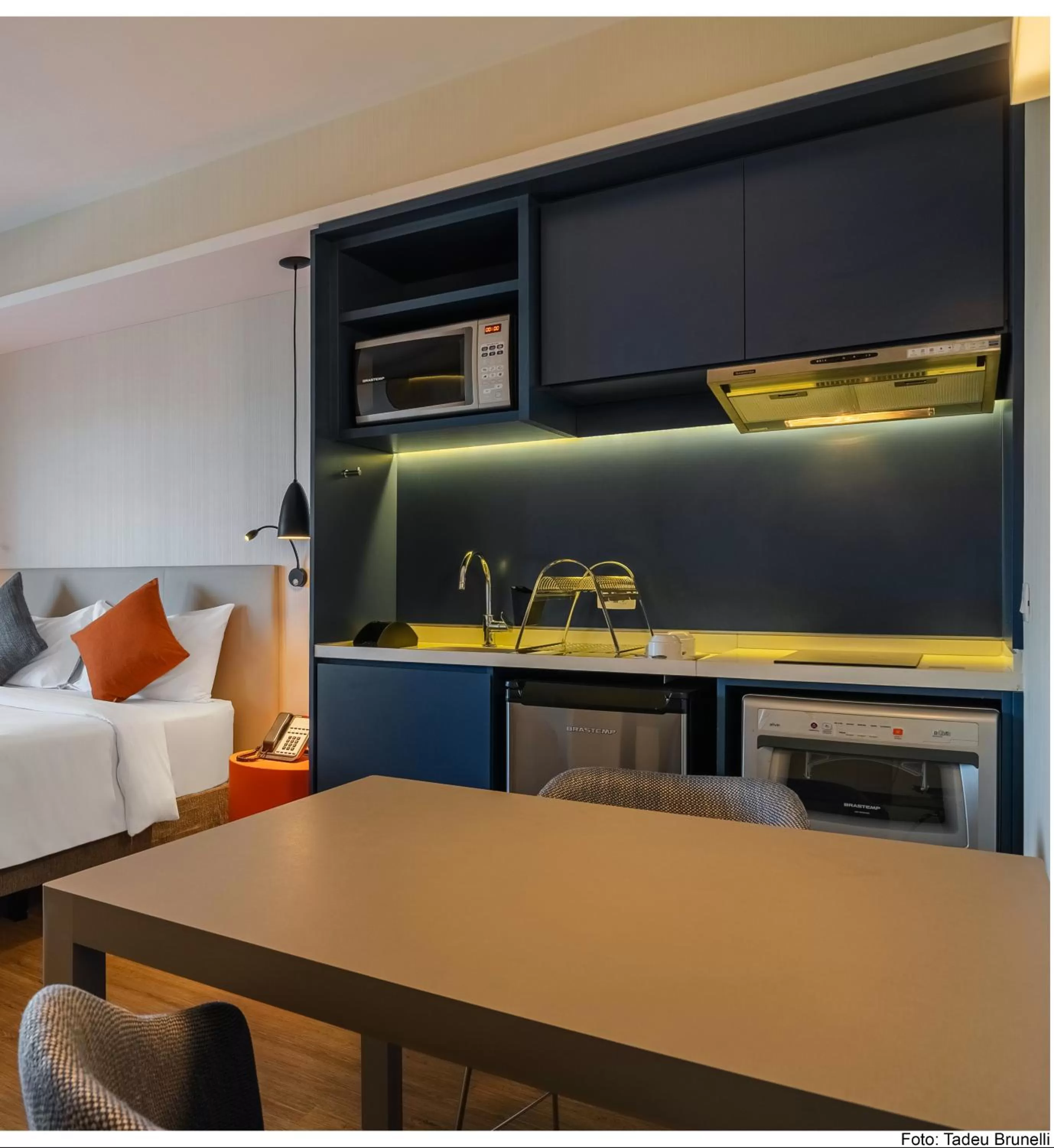 Superior Double Room with Retractable Double Bed and Kitchen in Aparthotel Adagio Sao Paulo Barra Funda