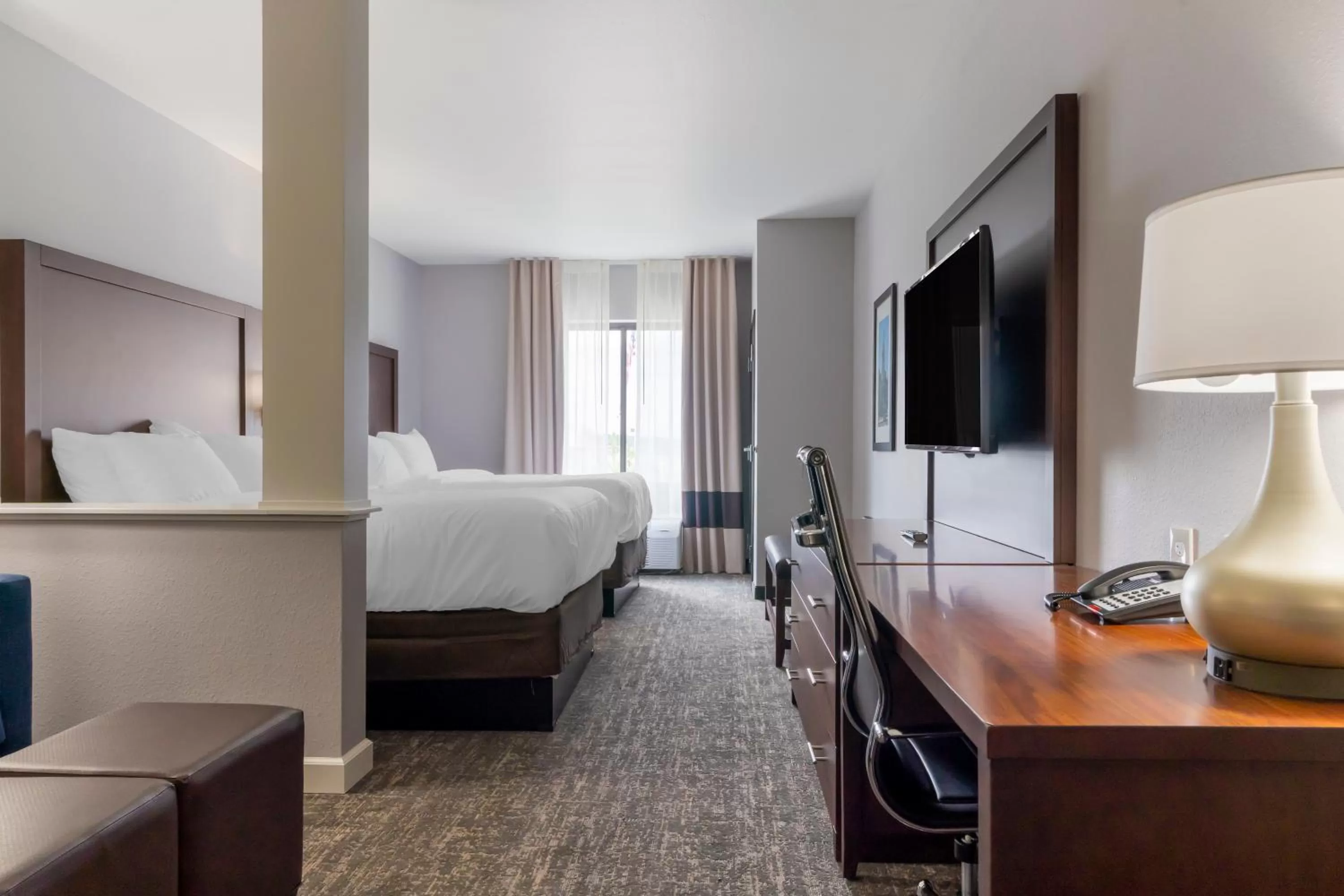 One Room Suite with Two Queen Beds and Sofa bed - Non Smoking in Comfort Suites