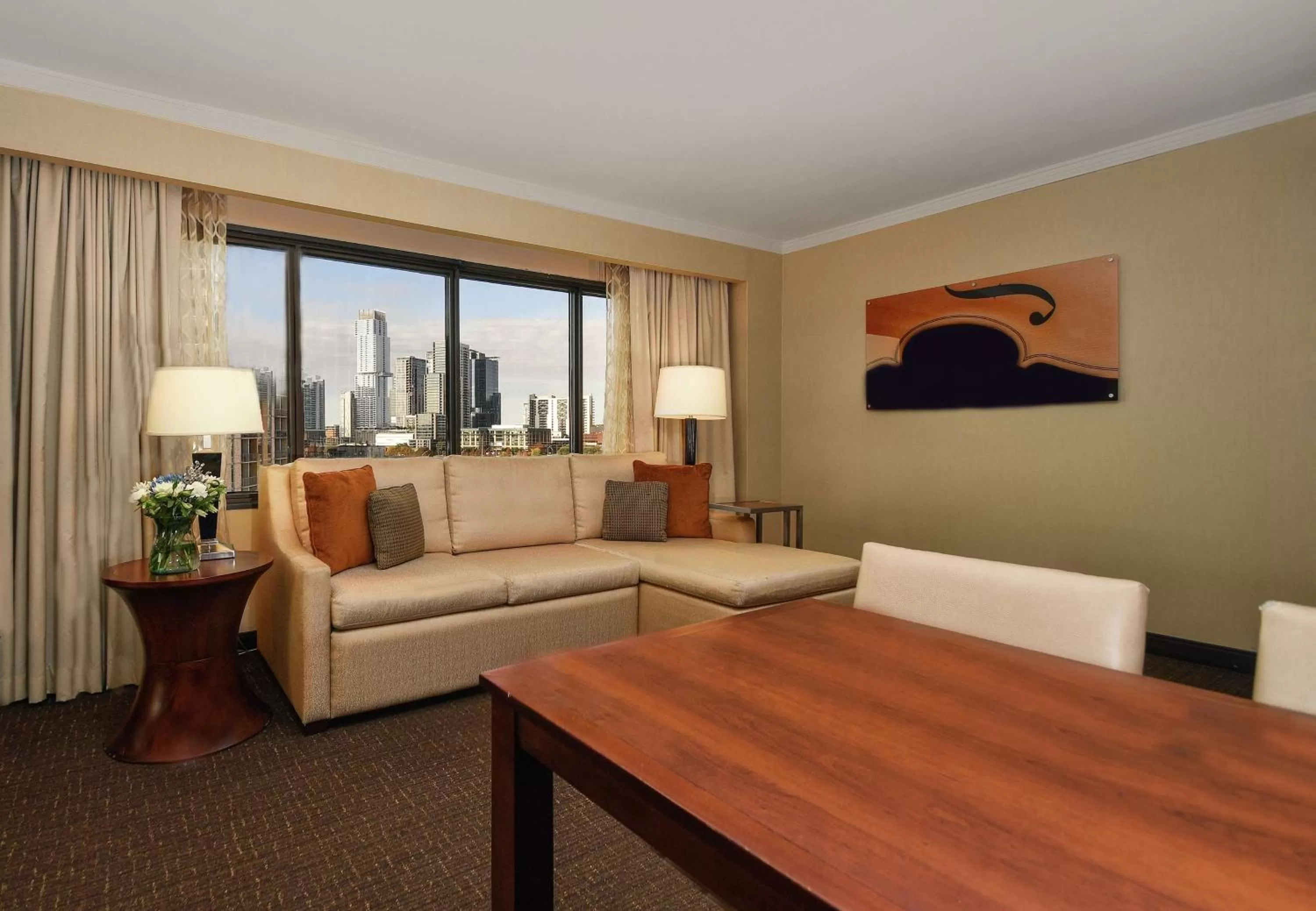 Premium King Suite with City View - Non-Smoking in Embassy Suites by Hilton Austin Downtown South Congress