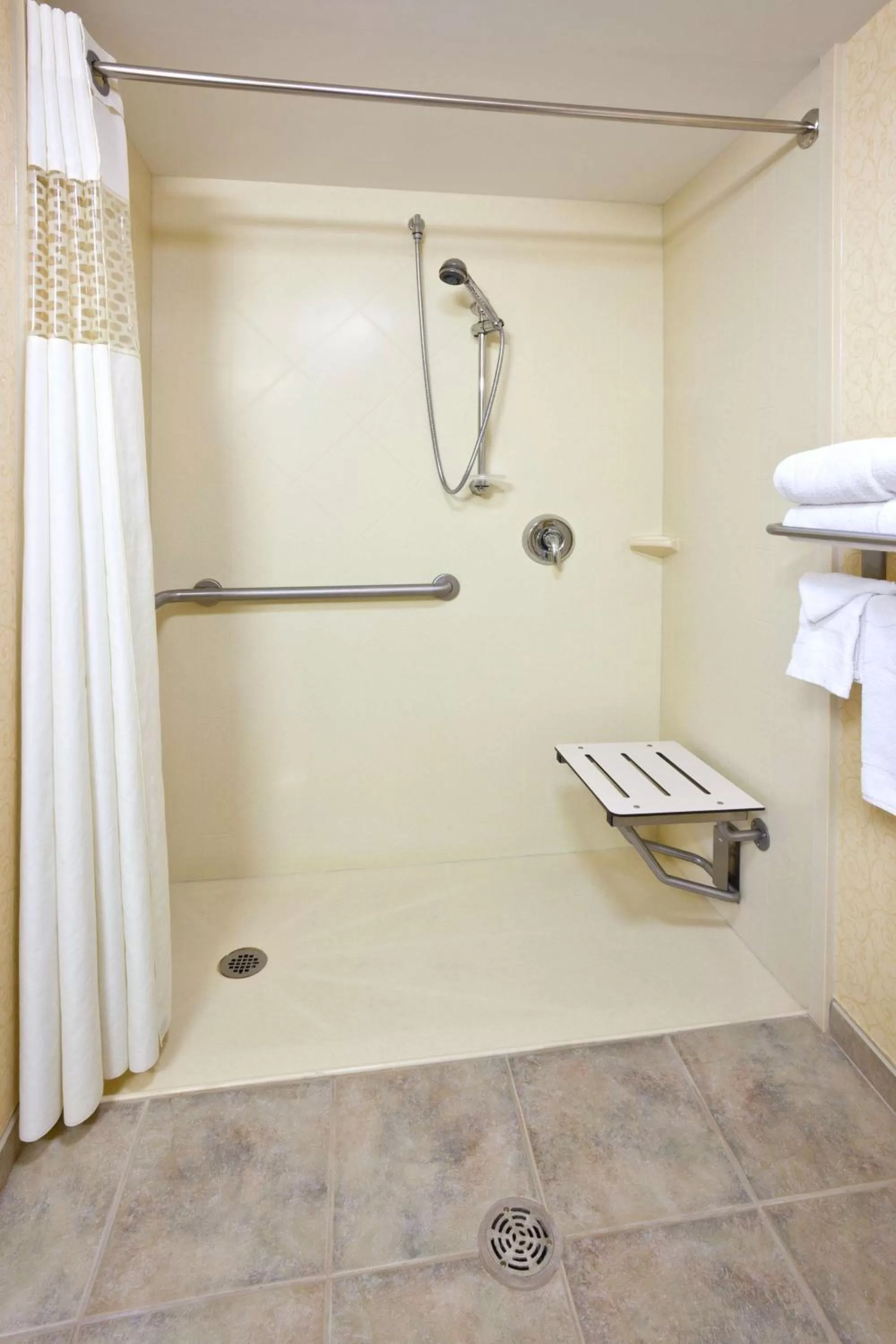 King Studio with Whirlpool and Roll In Shower - Mobility Access/Non-Smoking in Hampton Inn & Suites Lino Lakes