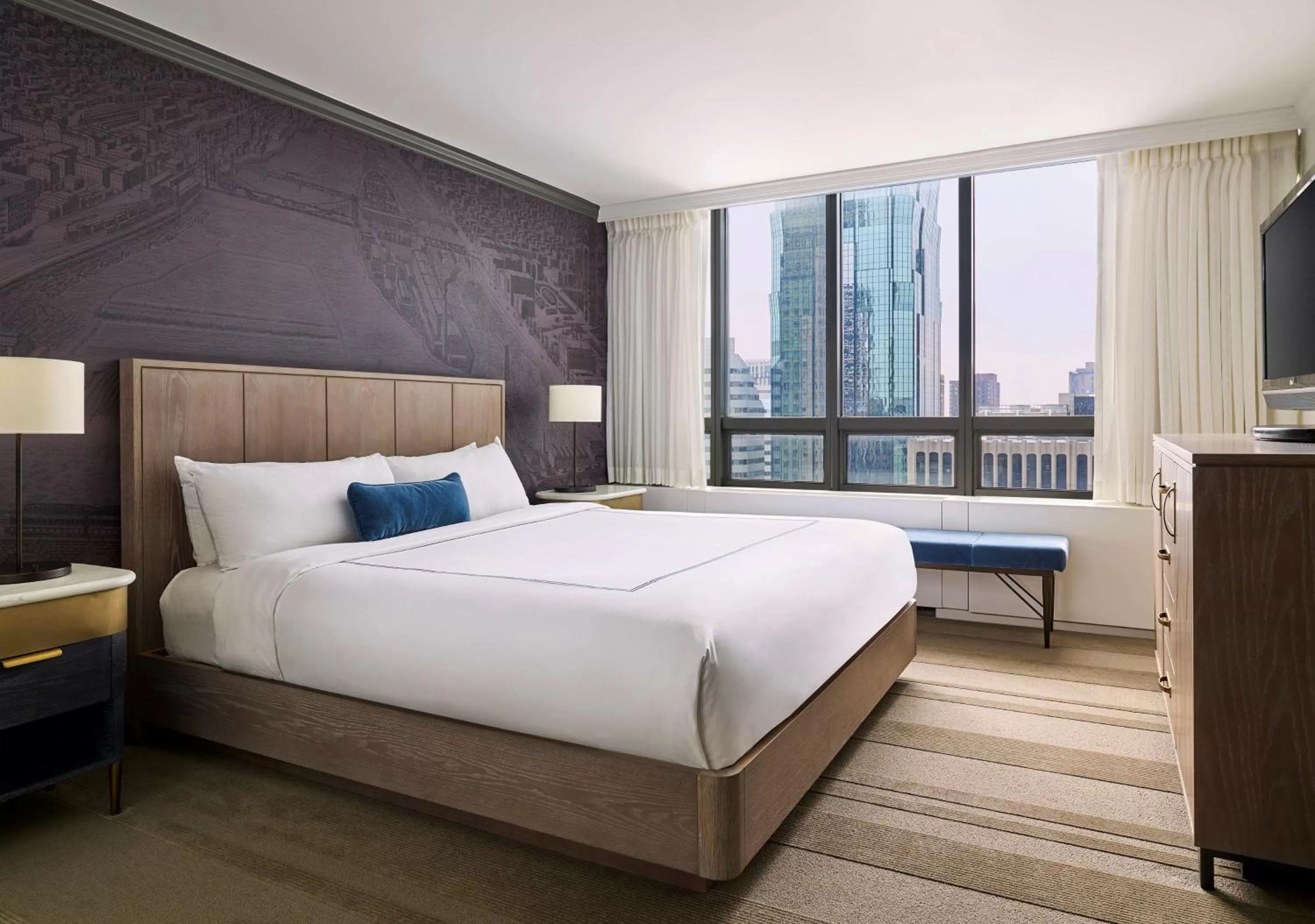 Premium King Room in The Marquette Hotel, Curio Collection by Hilton