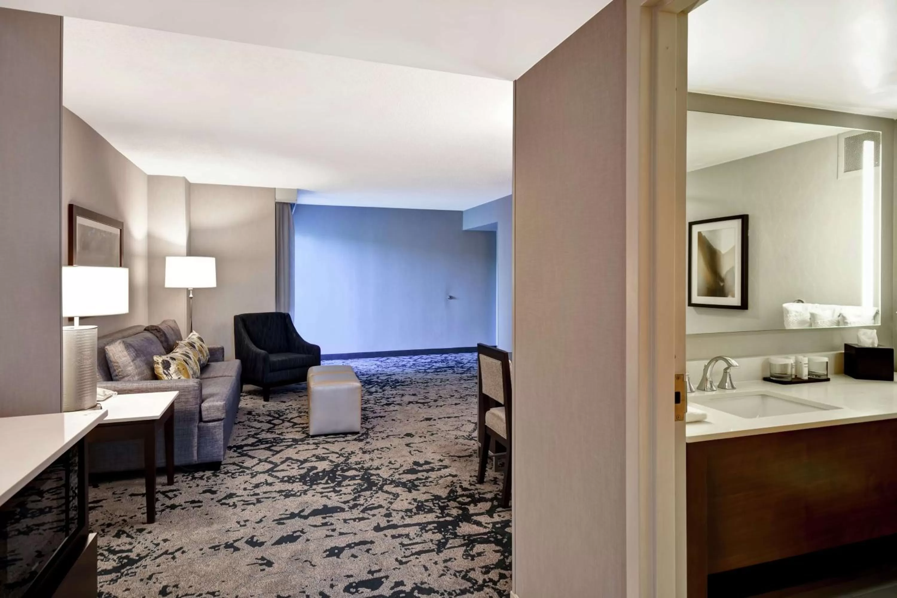 Two Room Corner Premium Suite - Non-Smoking in Embassy Suites by Hilton Raleigh Durham Research Triangle