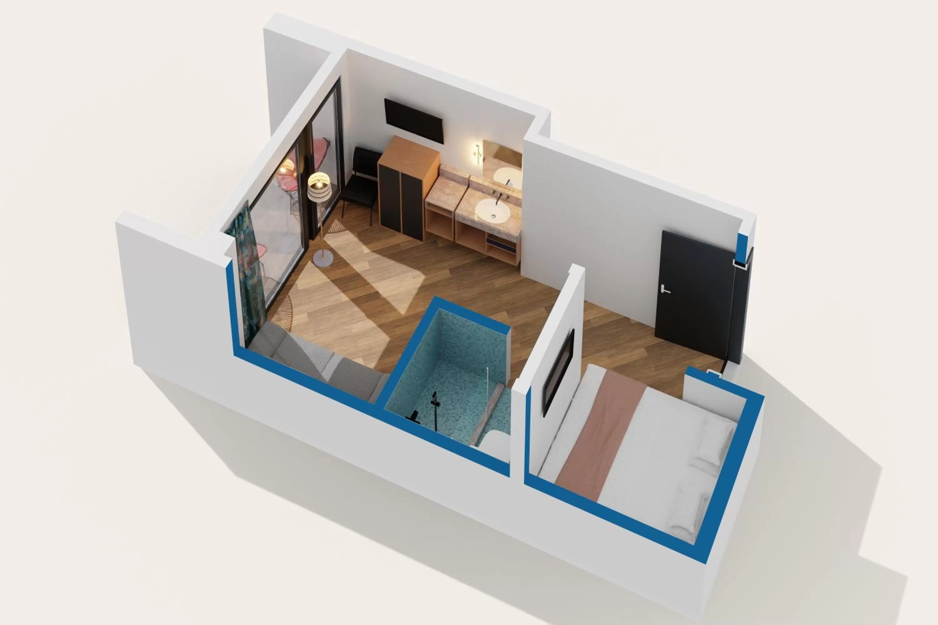 Queen Studio (Self Check-in with Virtual Front Desk) in The Hotel Castro San Francisco