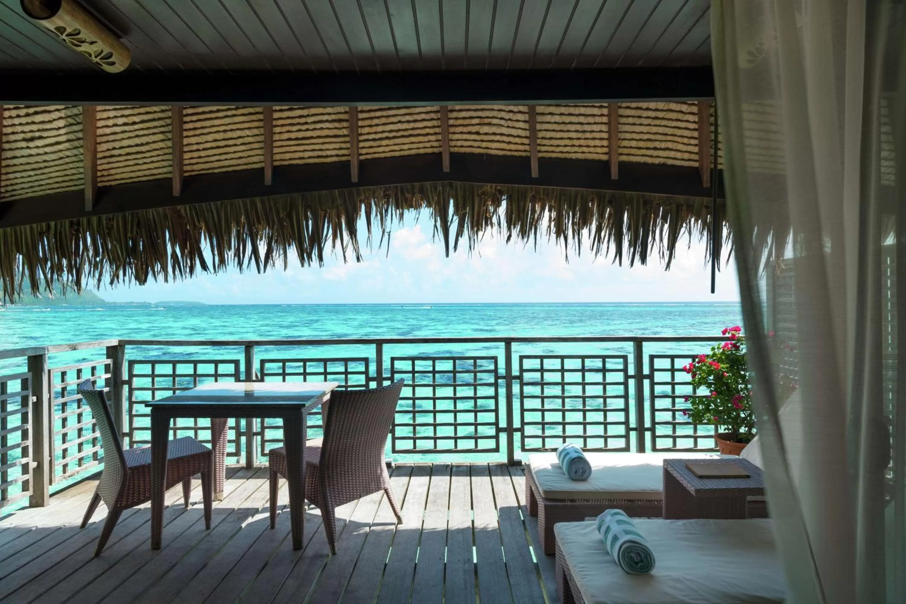 Premium King Bangalow with Panoramic View - Over Water in Hilton Moorea Lagoon Resort & Spa