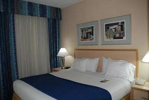 King Suite with Roll-In Shower - Disability Access in Holiday Inn Express Hotel & Suites San Antonio - Rivercenter Area by IHG