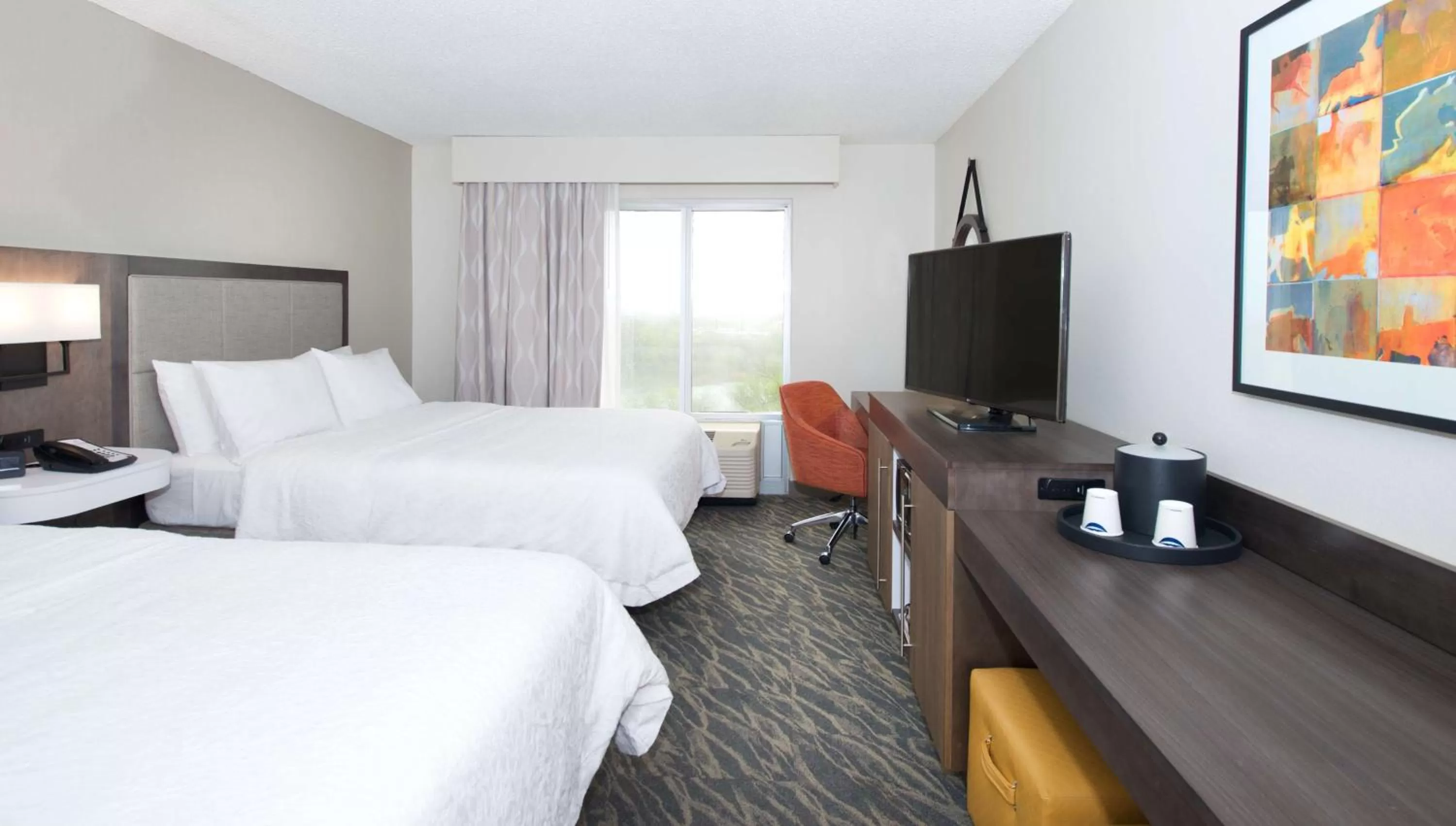 Room with Two Queen Beds - Non-Smoking in Hampton Inn & Suites N Ft Worth-Alliance Airport