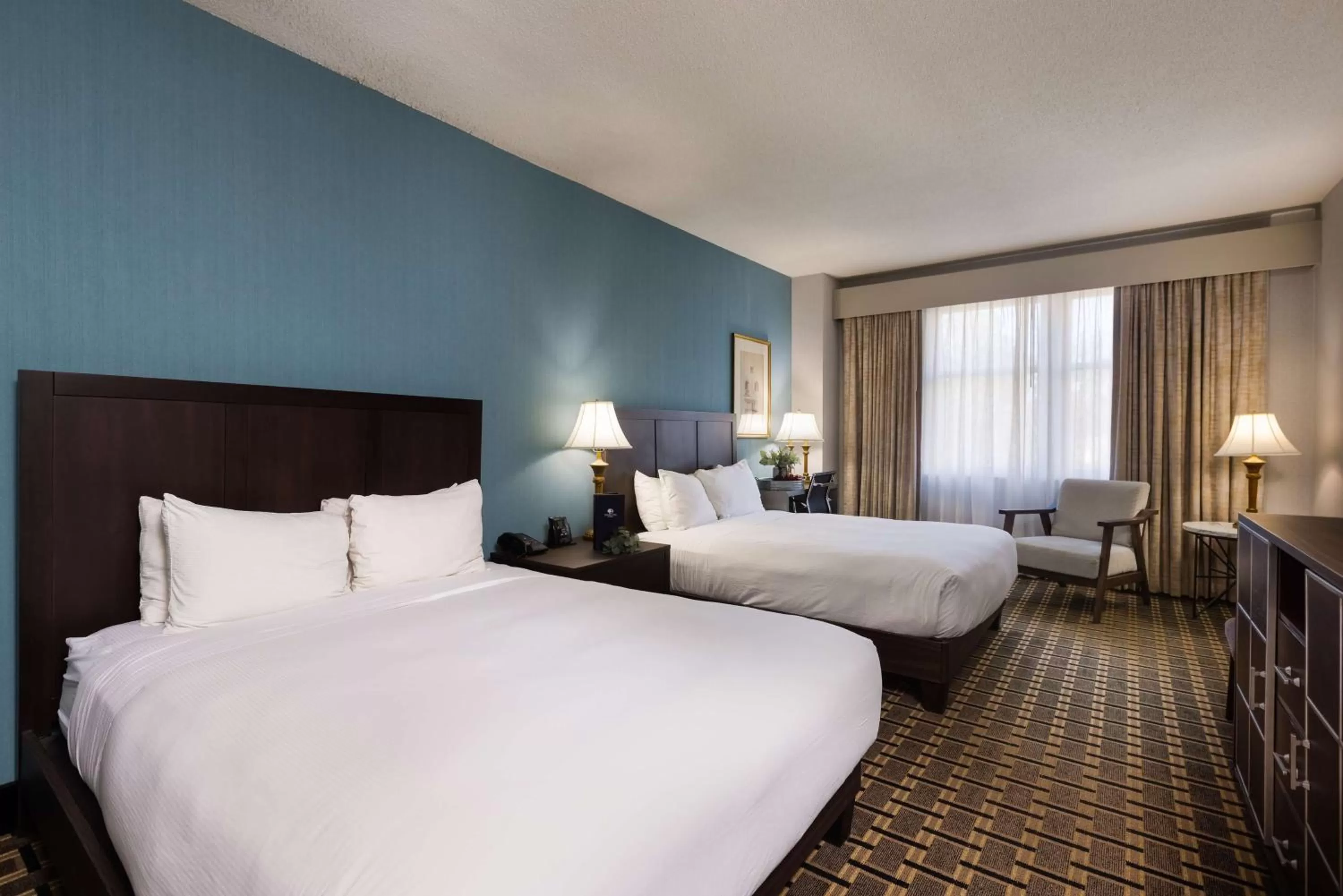 Queen Room with Two Queen Beds and Roll-In Shower - Mobility Access/Non-Smoking in Inn at the Colonnade Baltimore - A DoubleTree by Hilton Hotel