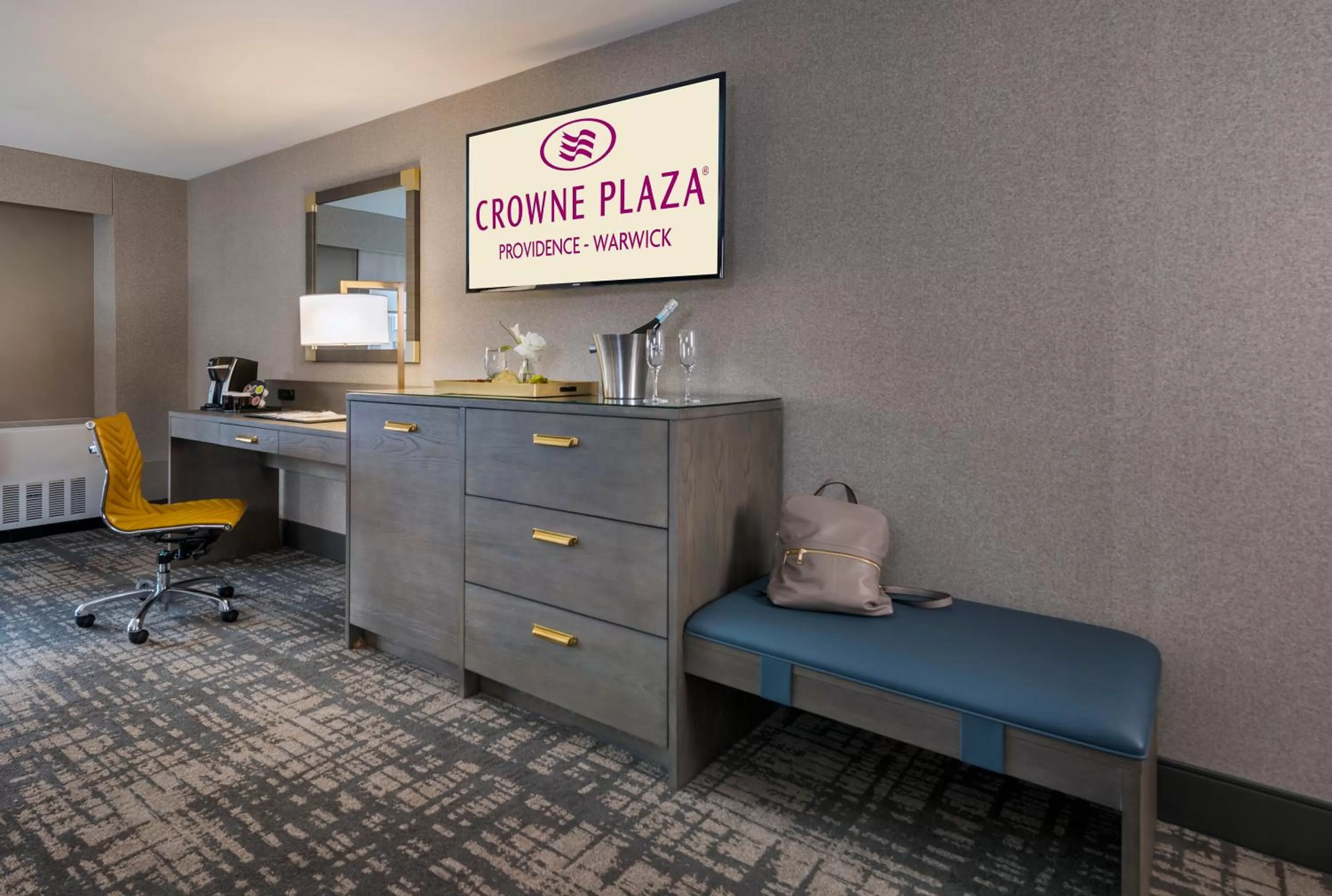 King Room - Mobility Access/Hearing Accessible in Crowne Plaza Providence-Warwick (Airport) by IHG