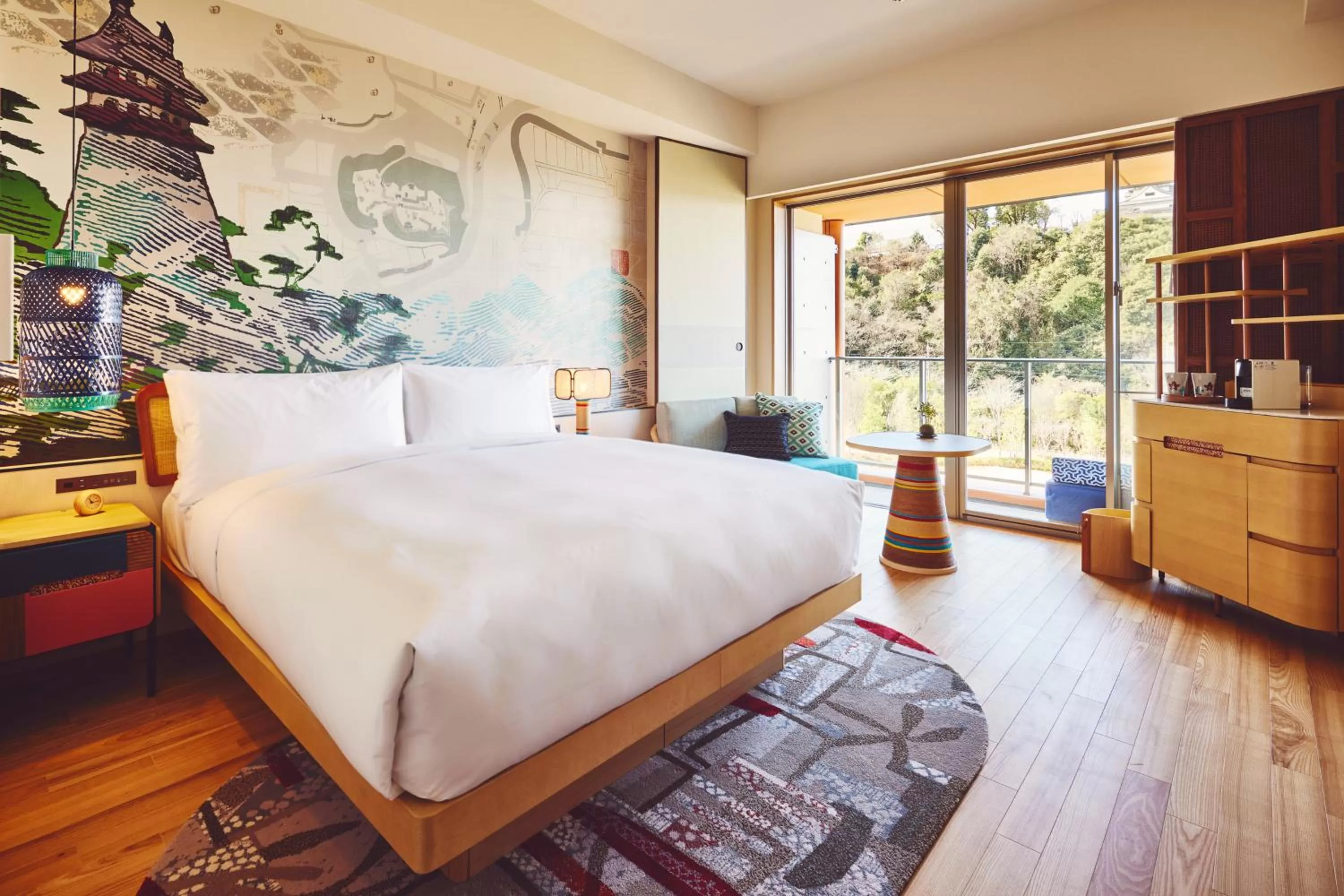 Premium Twin Room with Castle View in Hotel Indigo Inuyama Urakuen Garden by IHG