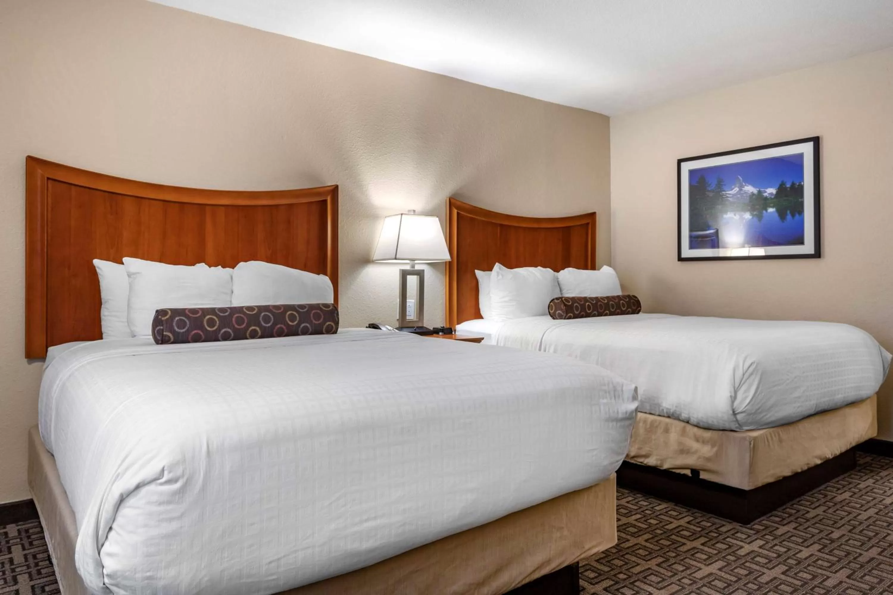 Double Room with Two Double Beds and Roll-In Shower - Mobility Access/Non-Smoking in Best Western Swiss Clock Inn