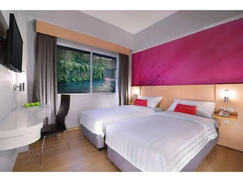 Double or Twin Room with Pool View in Favehotel Jababeka