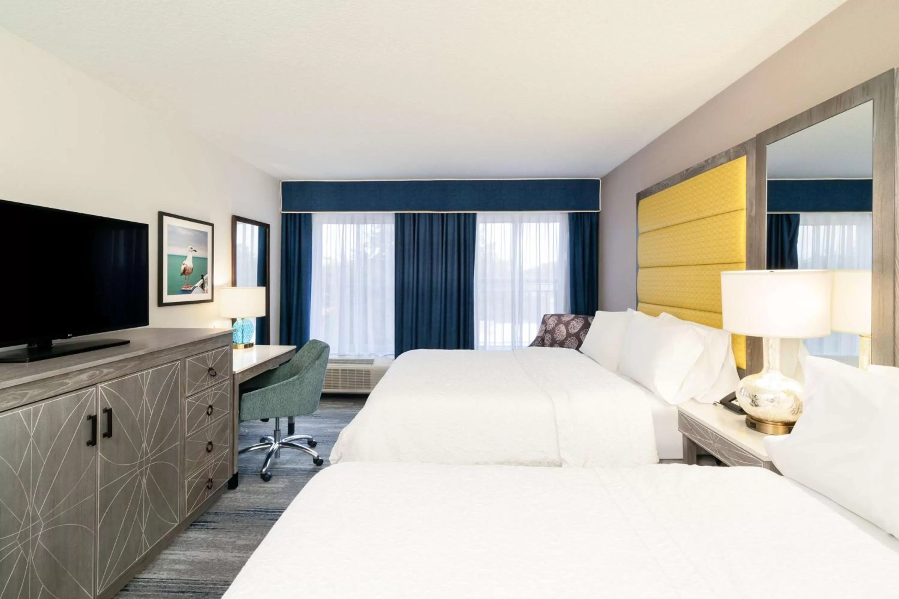 Room with Two Queen Beds - Non-Smoking in Hampton Inn & Suites Amelia Island-Historic Harbor Front