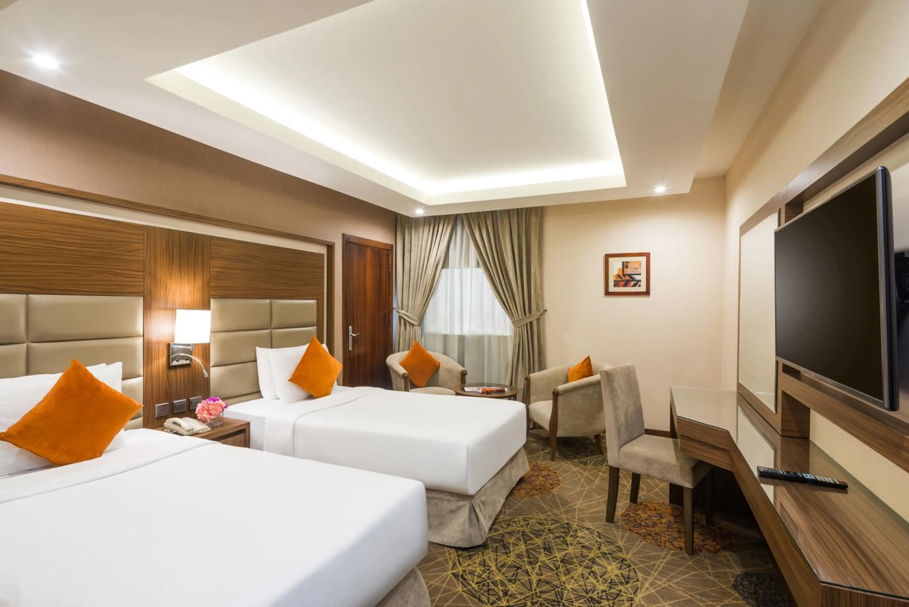 Deluxe Twin Room in Mena Hotel Nasiriah Riyadh