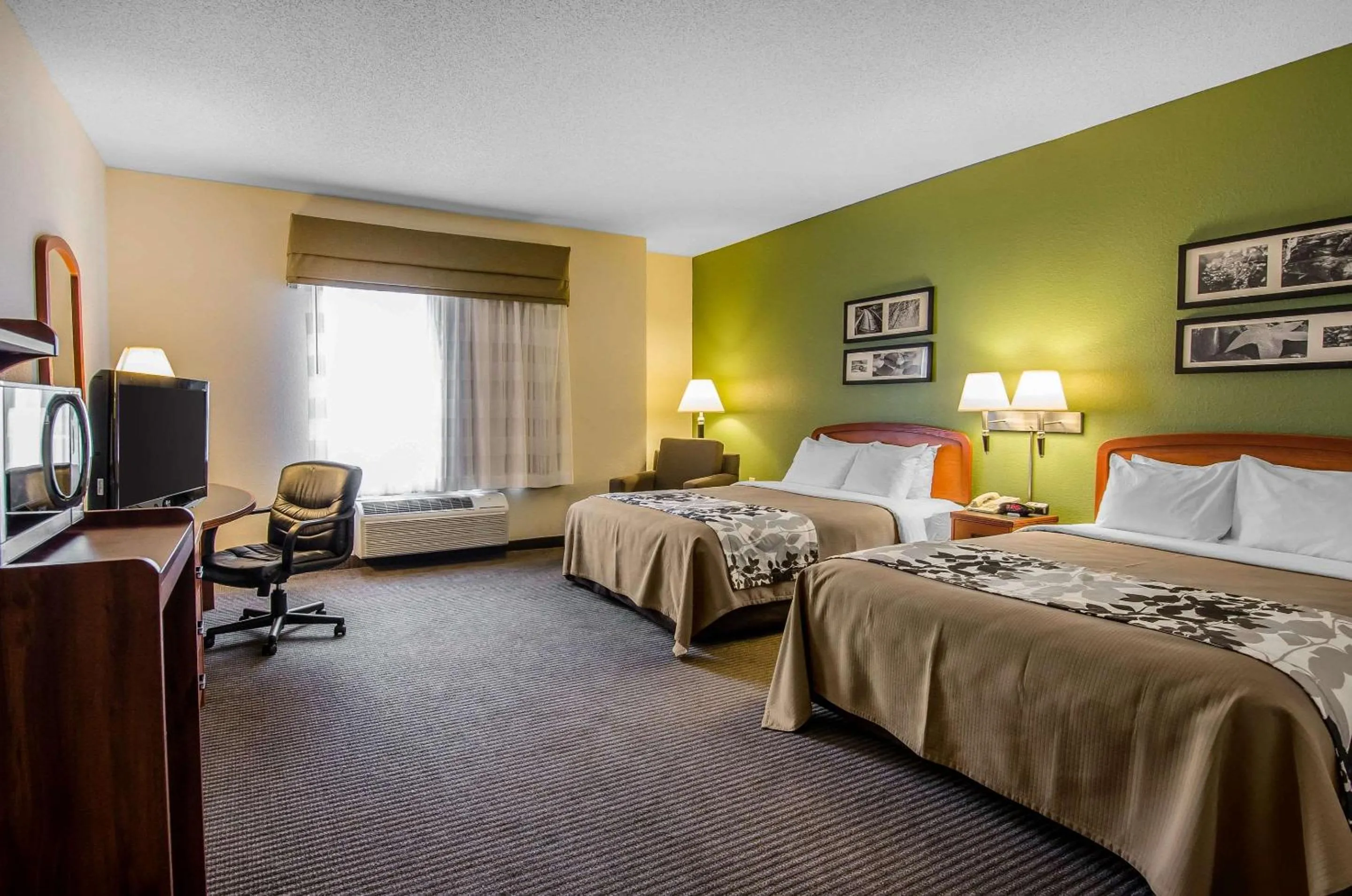 Queen Suite with Two Queen Beds - Accessible/Non-Smoking in Sleep Inn & Suites Danville