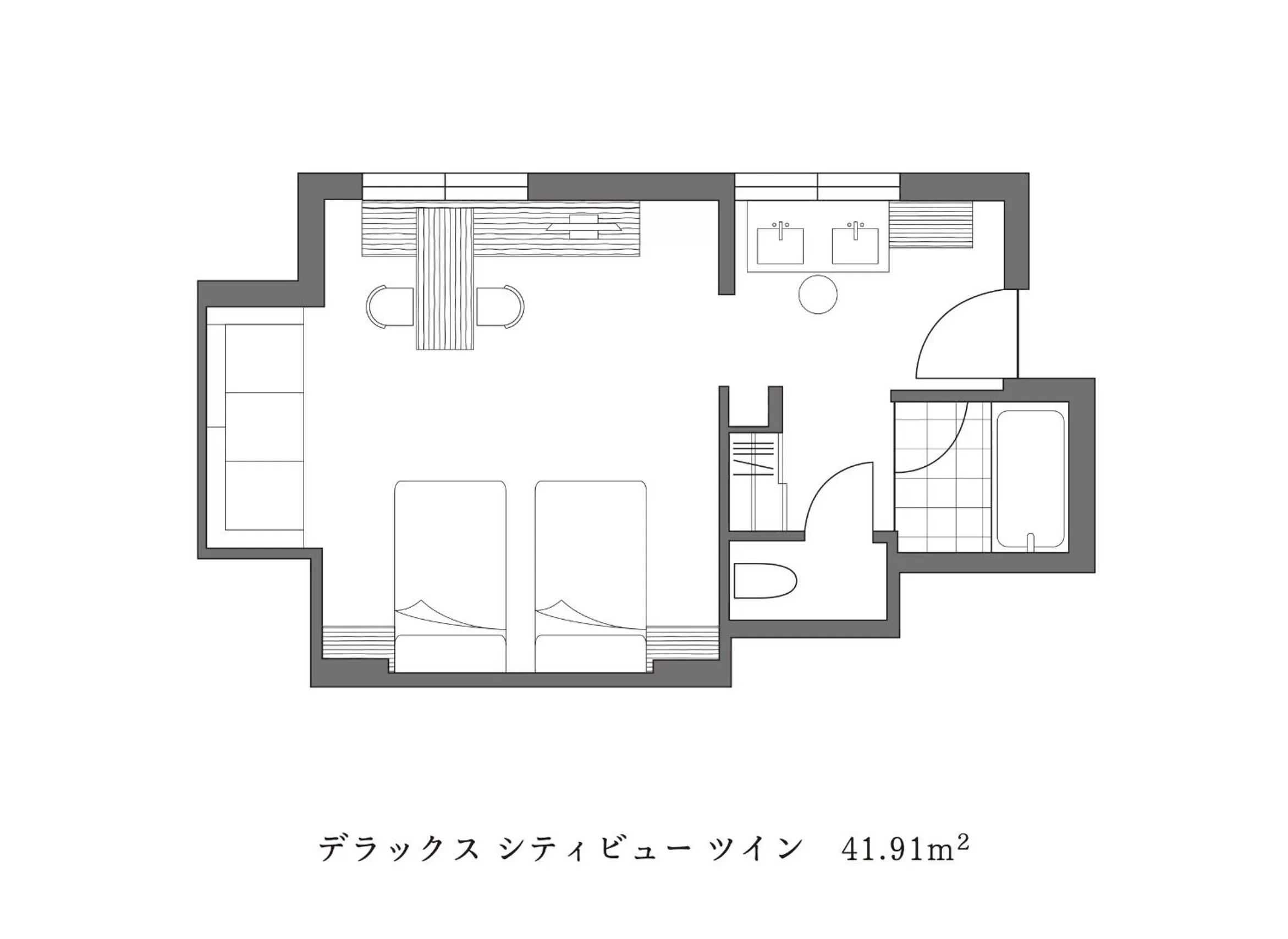 Deluxe Corner Twin Room - City Side with Complimentary Mini-bar in Oriental Hotel