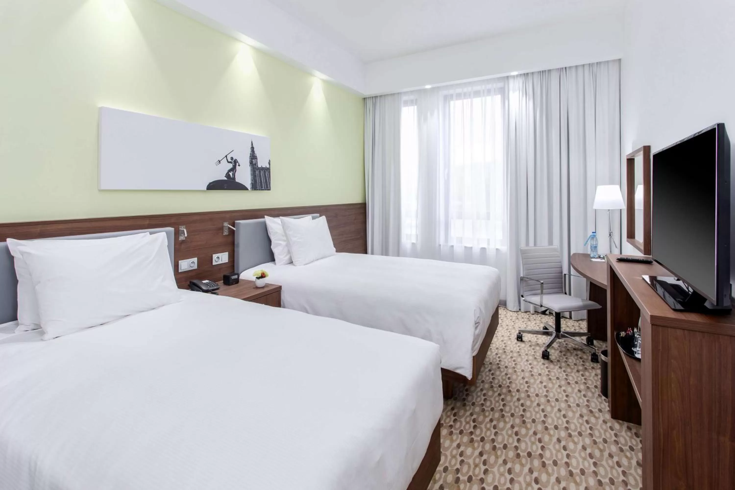 Twin Room in Hampton By Hilton Gdansk Oliwa