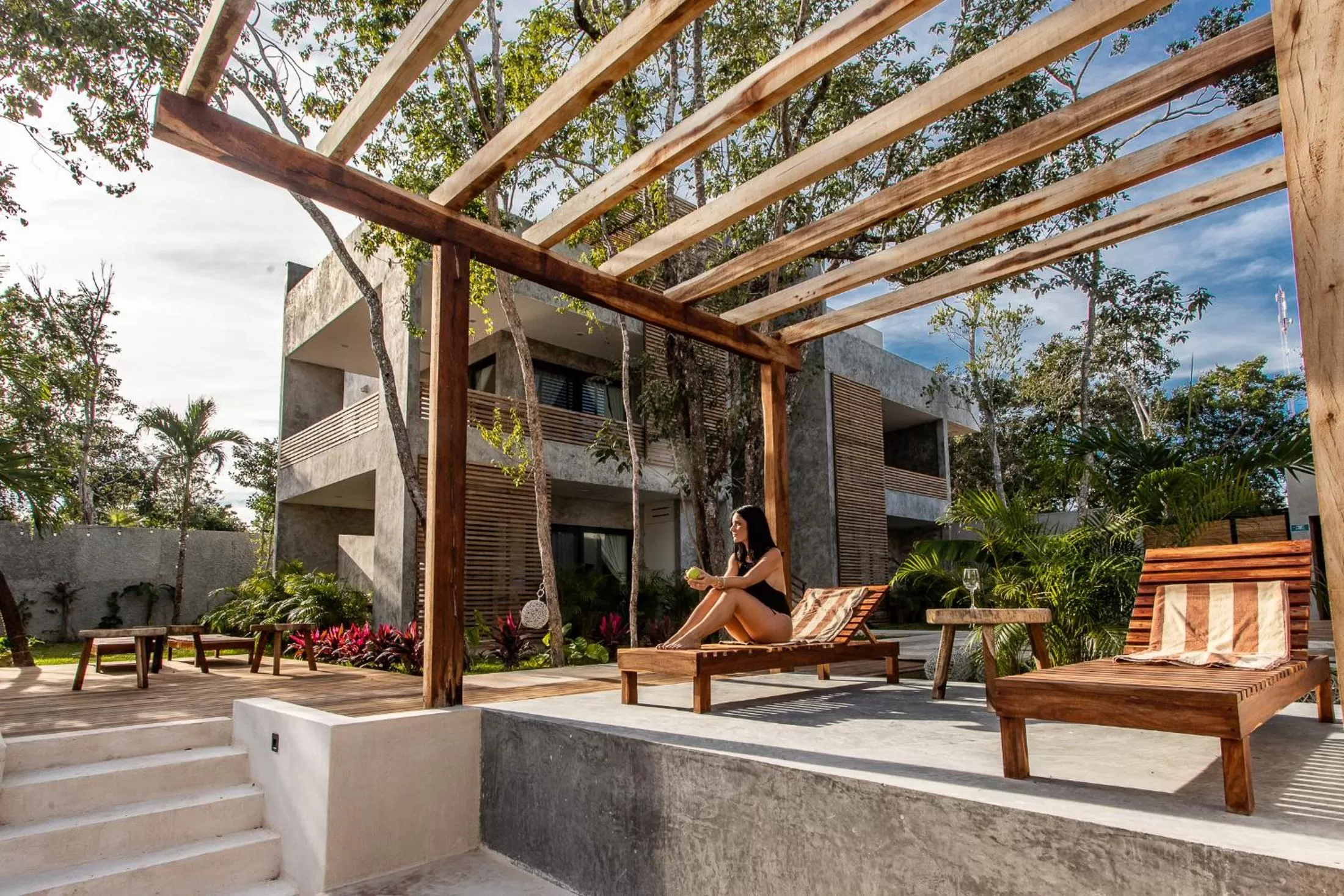 Swimming pool in Panacea Condo Tulum