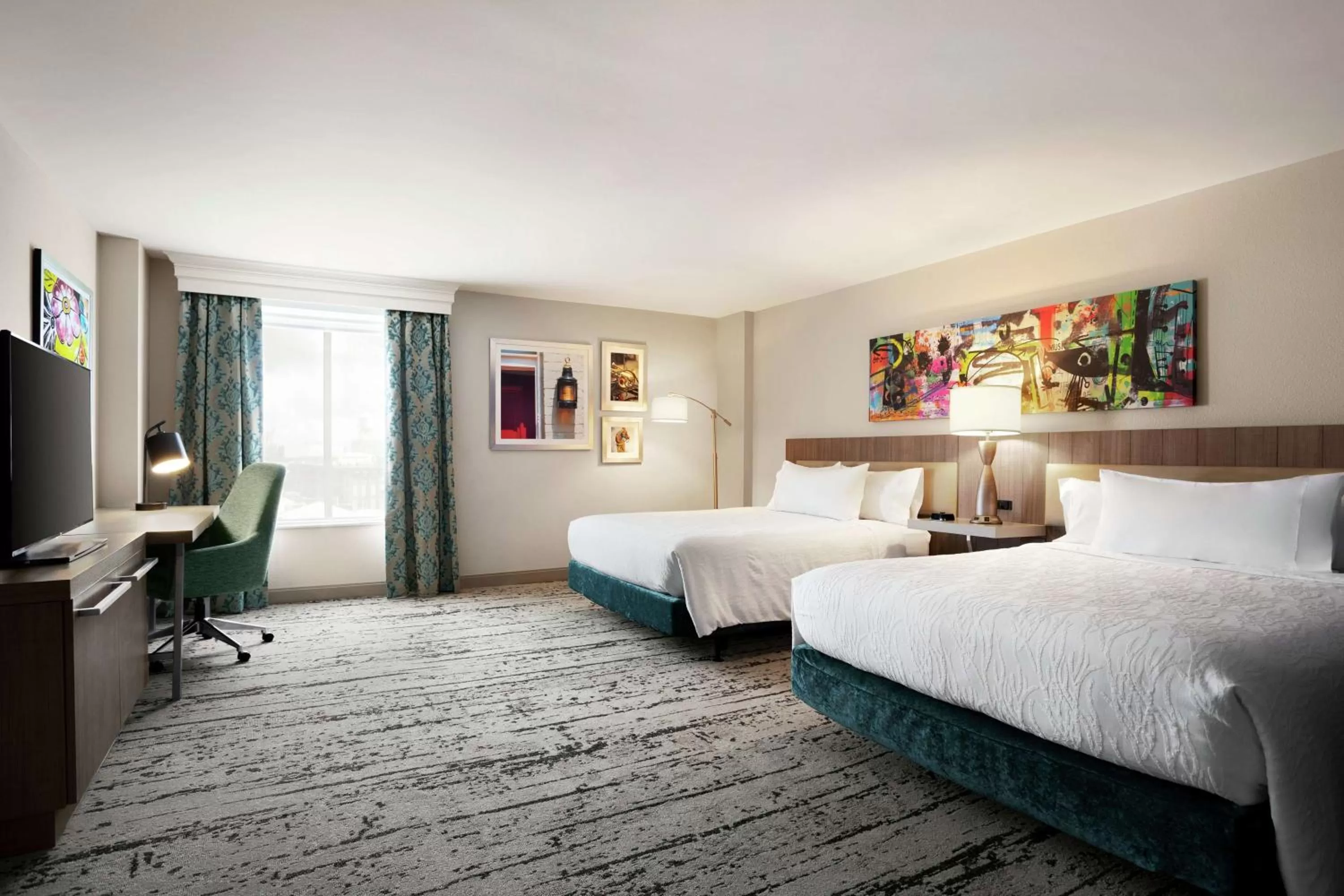 Queen Room with Two Queen Beds - Mobility and Hearing Access in Hilton Garden Inn New Orleans Convention Center