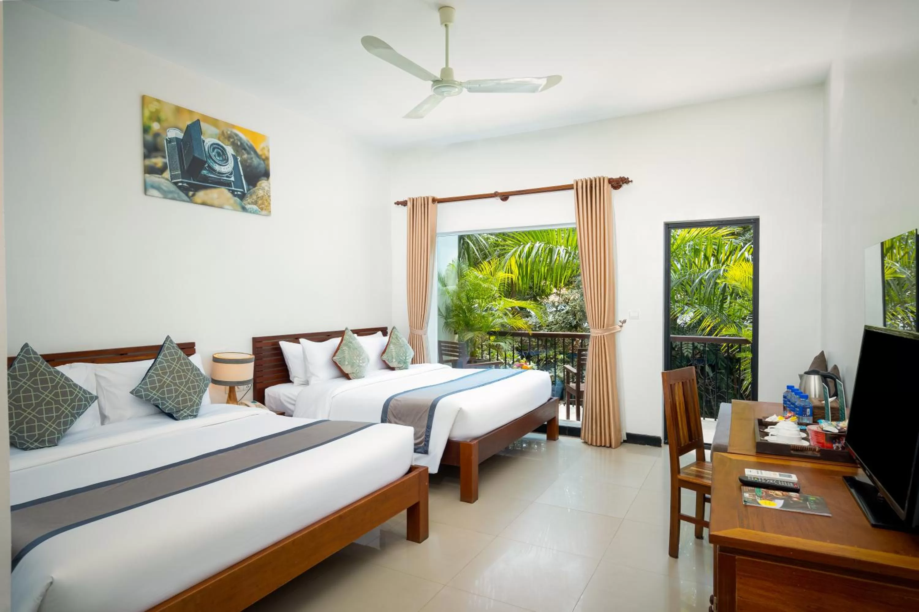 Double Twin with Pool View in Landing Gold by Amatak