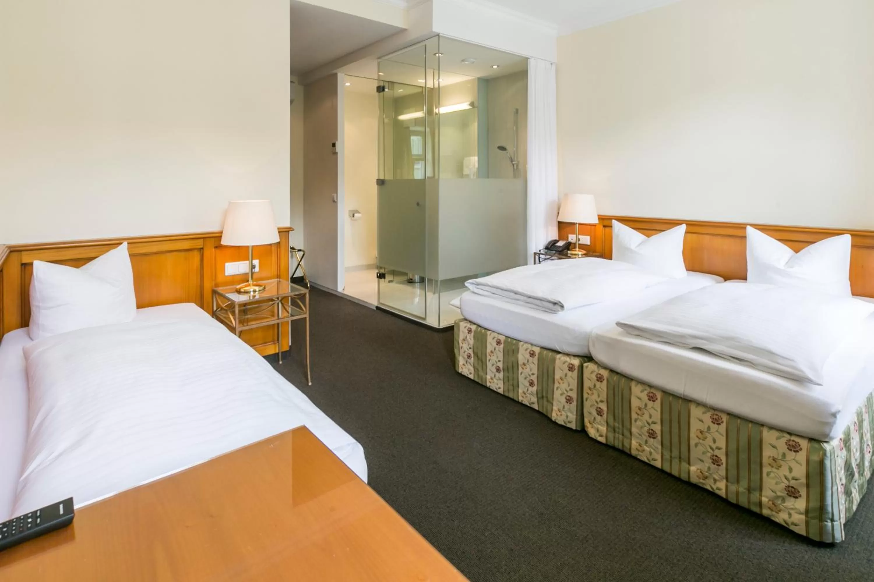 Business Triple (Glass Bathroom) Room in Hotel Sailer