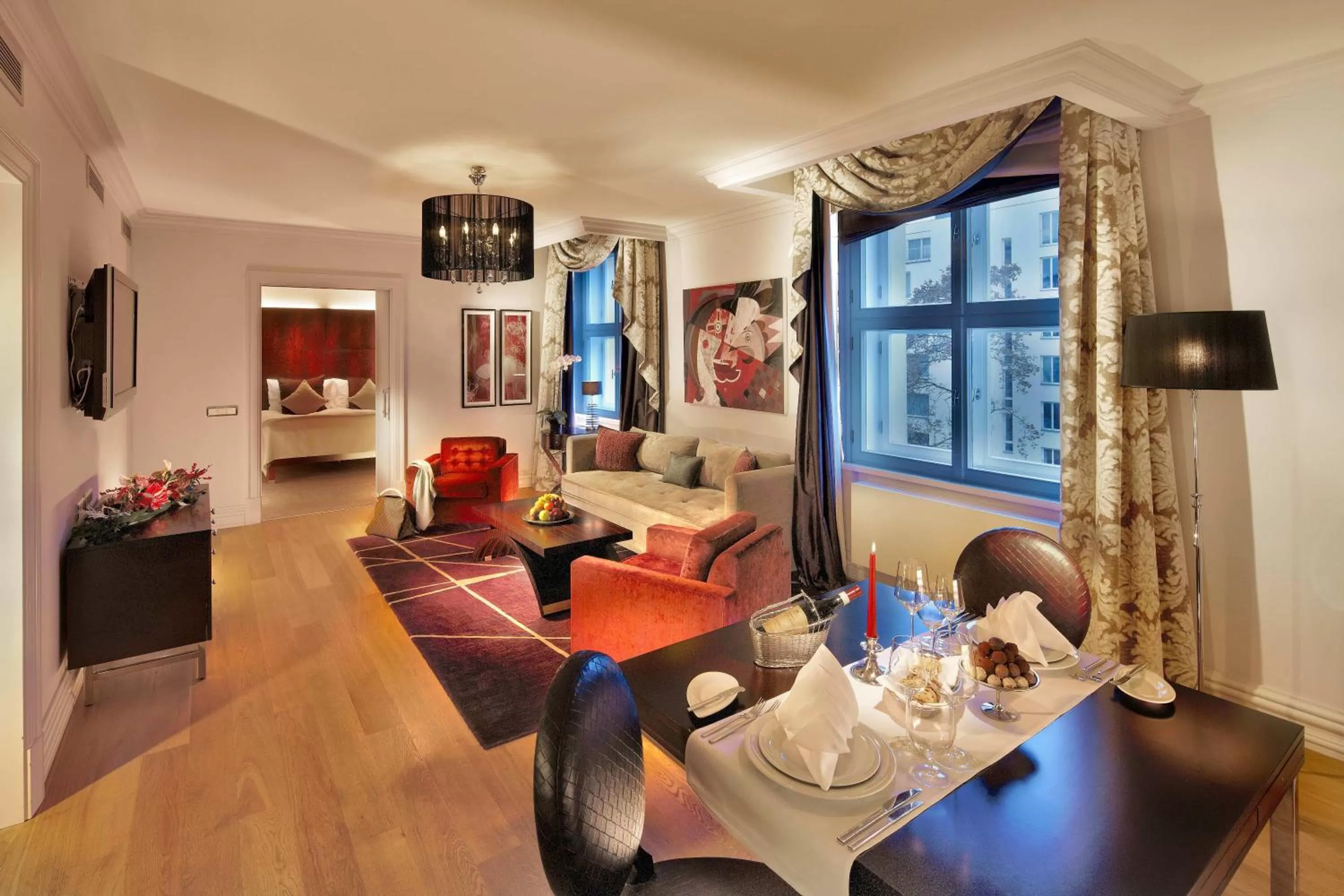 Executive Suite with Balcony and Street view  in The Grand Mark Prague - The Leading Hotels of the World