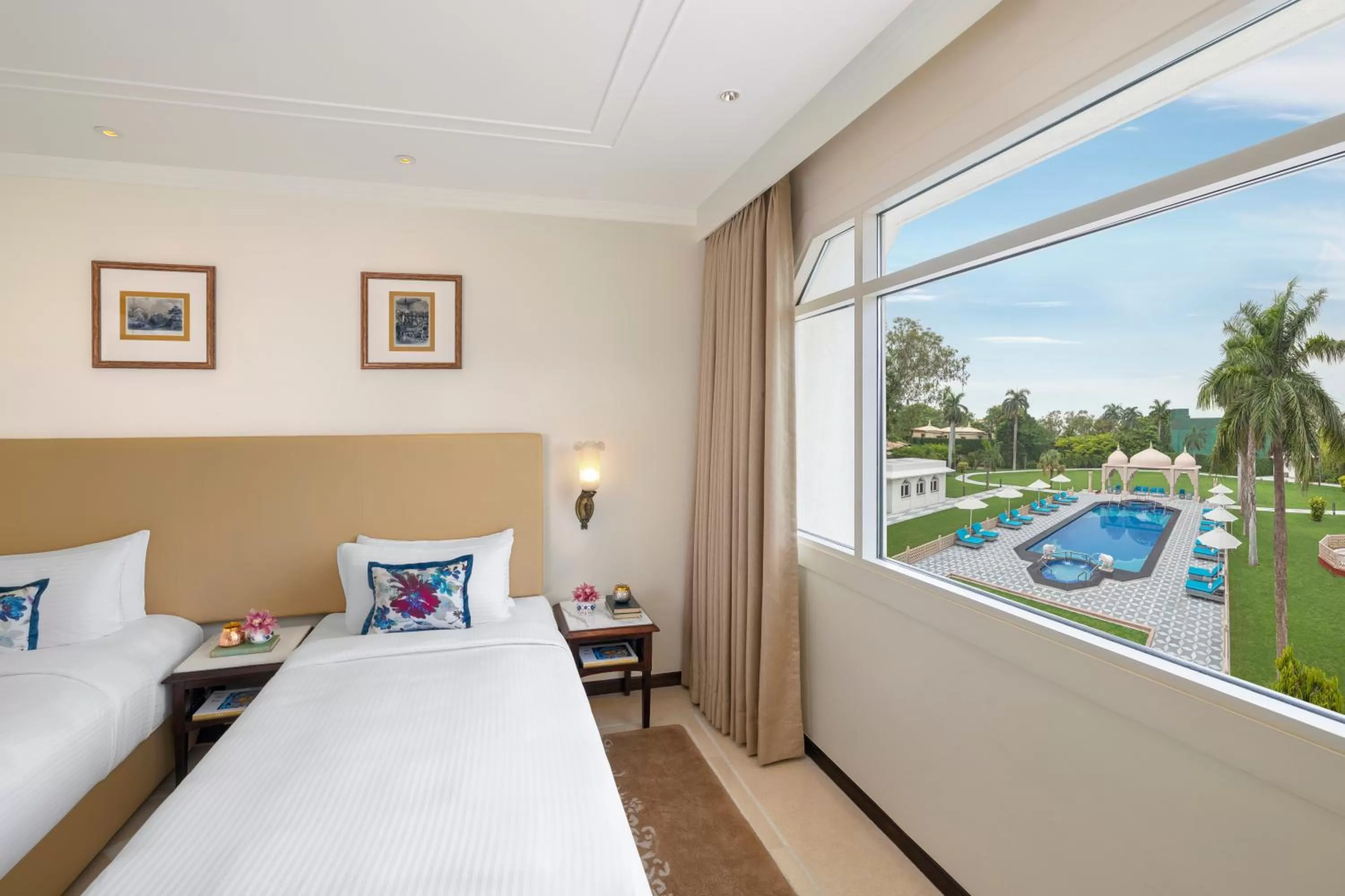 Deluxe Room Pool View Twin Bed - single occupancy in Tajview, Agra-IHCL SeleQtions