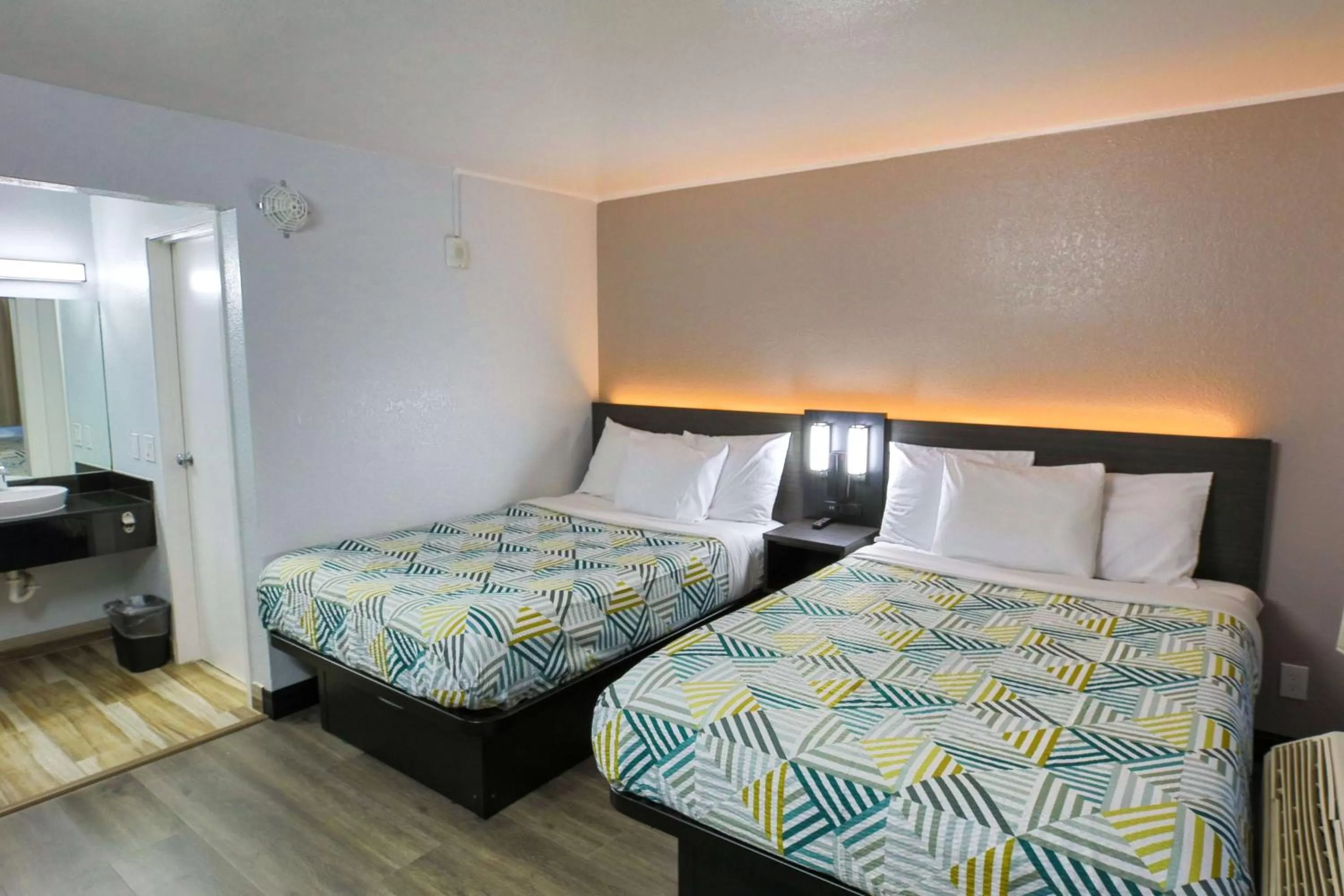 Queen Room with Two Queen Beds - Disability Access - Roll In Shower in Motel 6-Sacramento, CA - Central