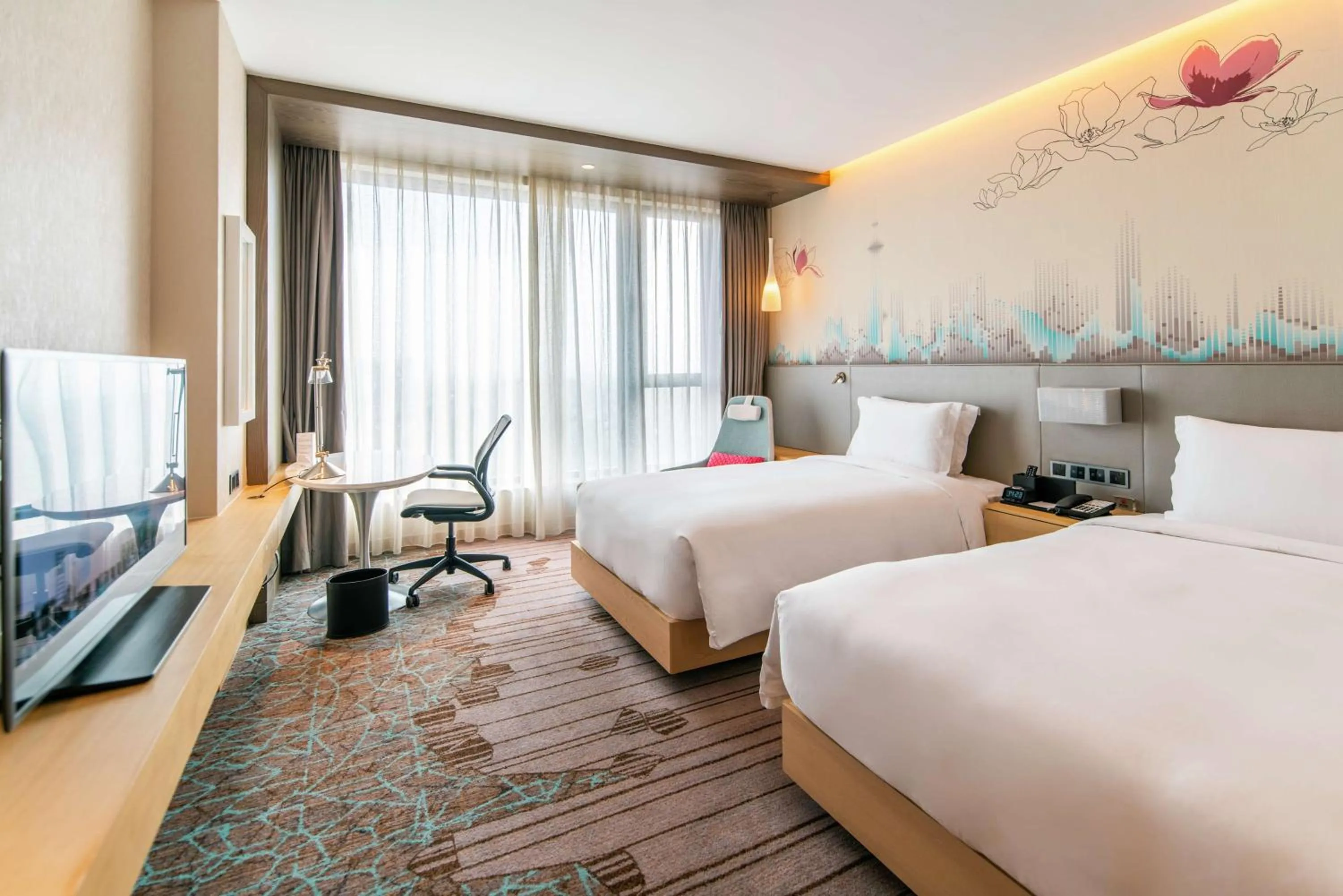 Twin Room - High Floor in Hilton Garden Inn Shanghai Hongqiao NECC