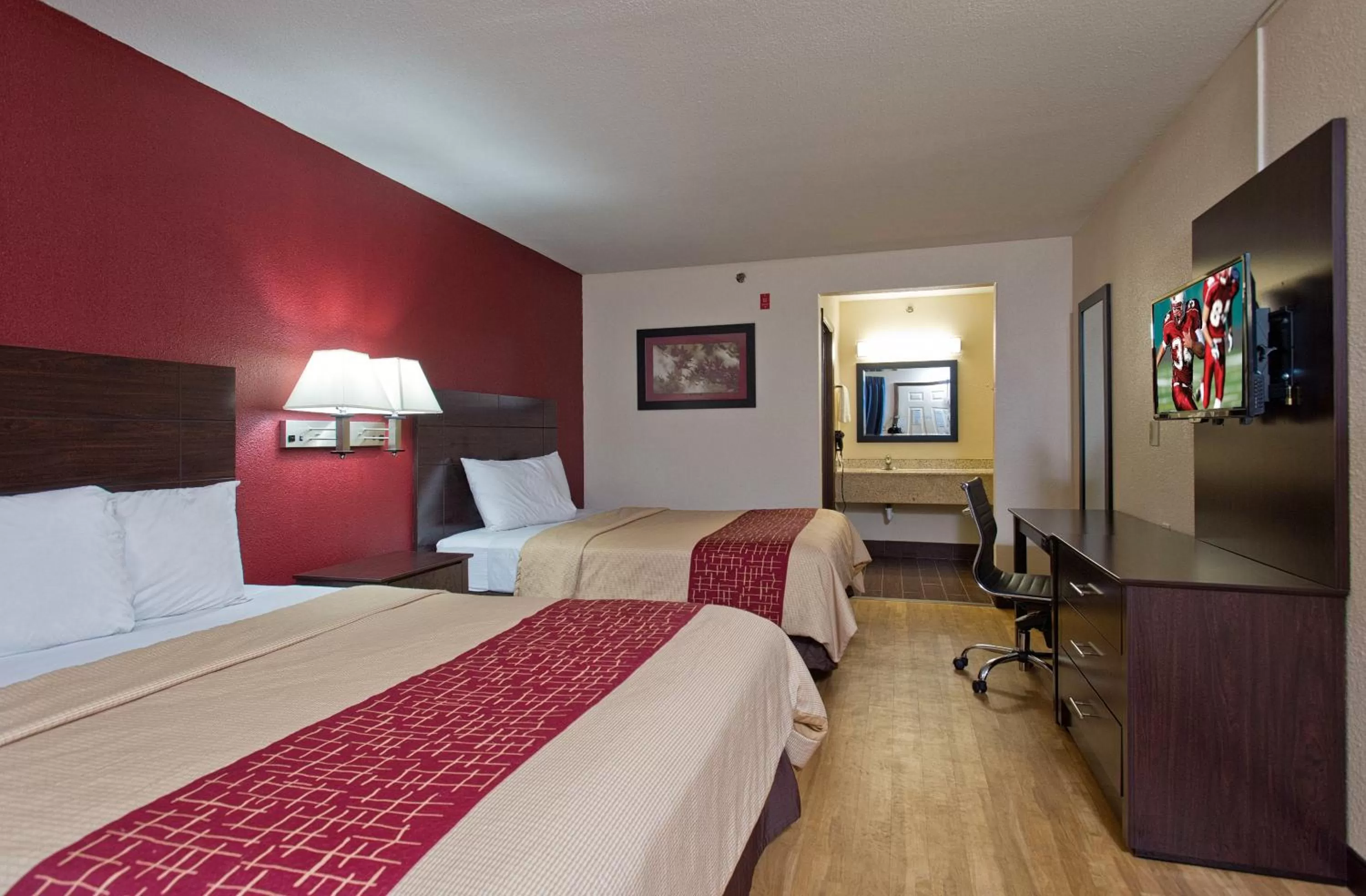 Standard Room with Two Queen Beds Smoking in Red Roof Inn Corpus Christi South