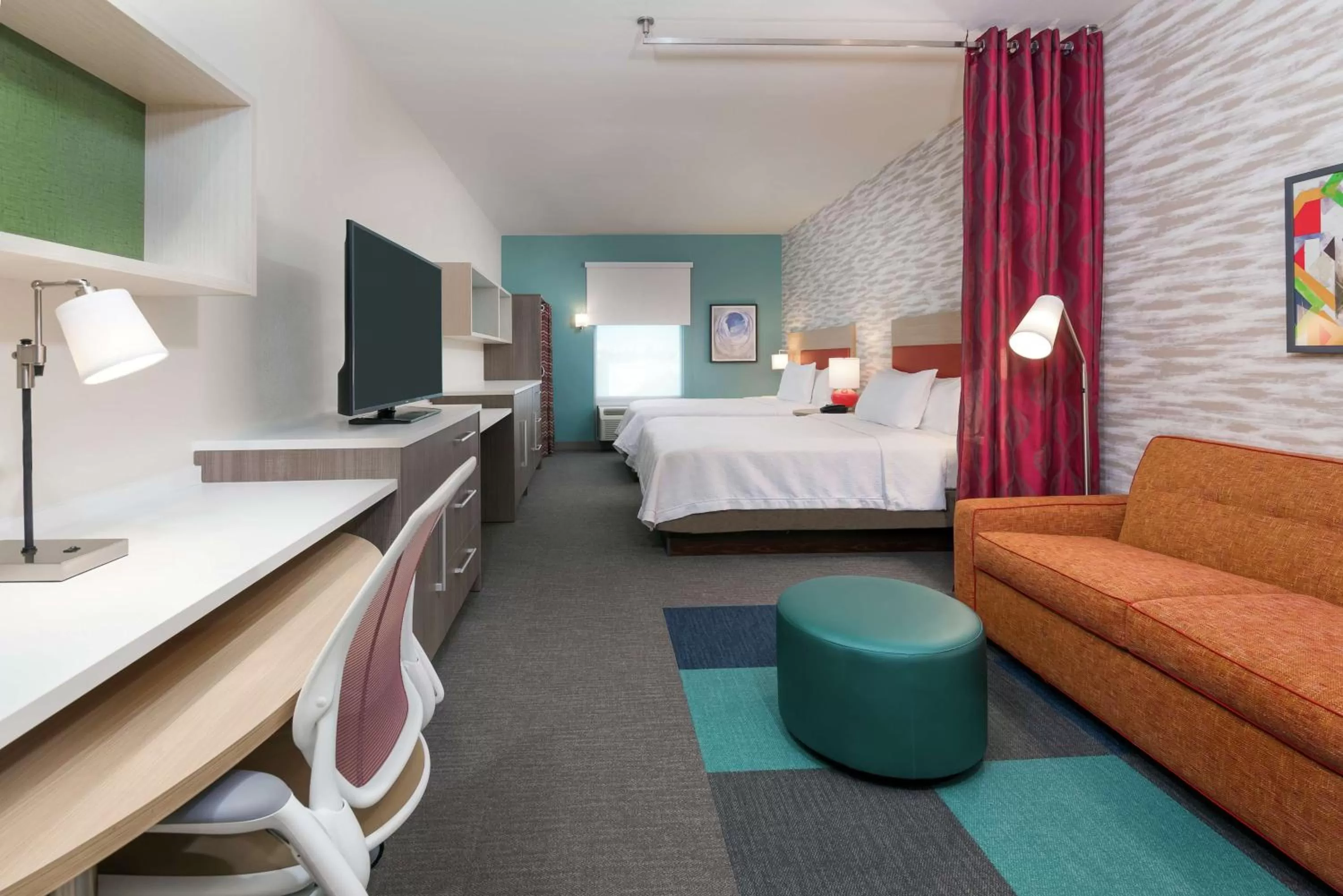 Queen Studio with Two Queen Beds - Non-Smoking in Home2 Suites By Hilton Orlando Near UCF