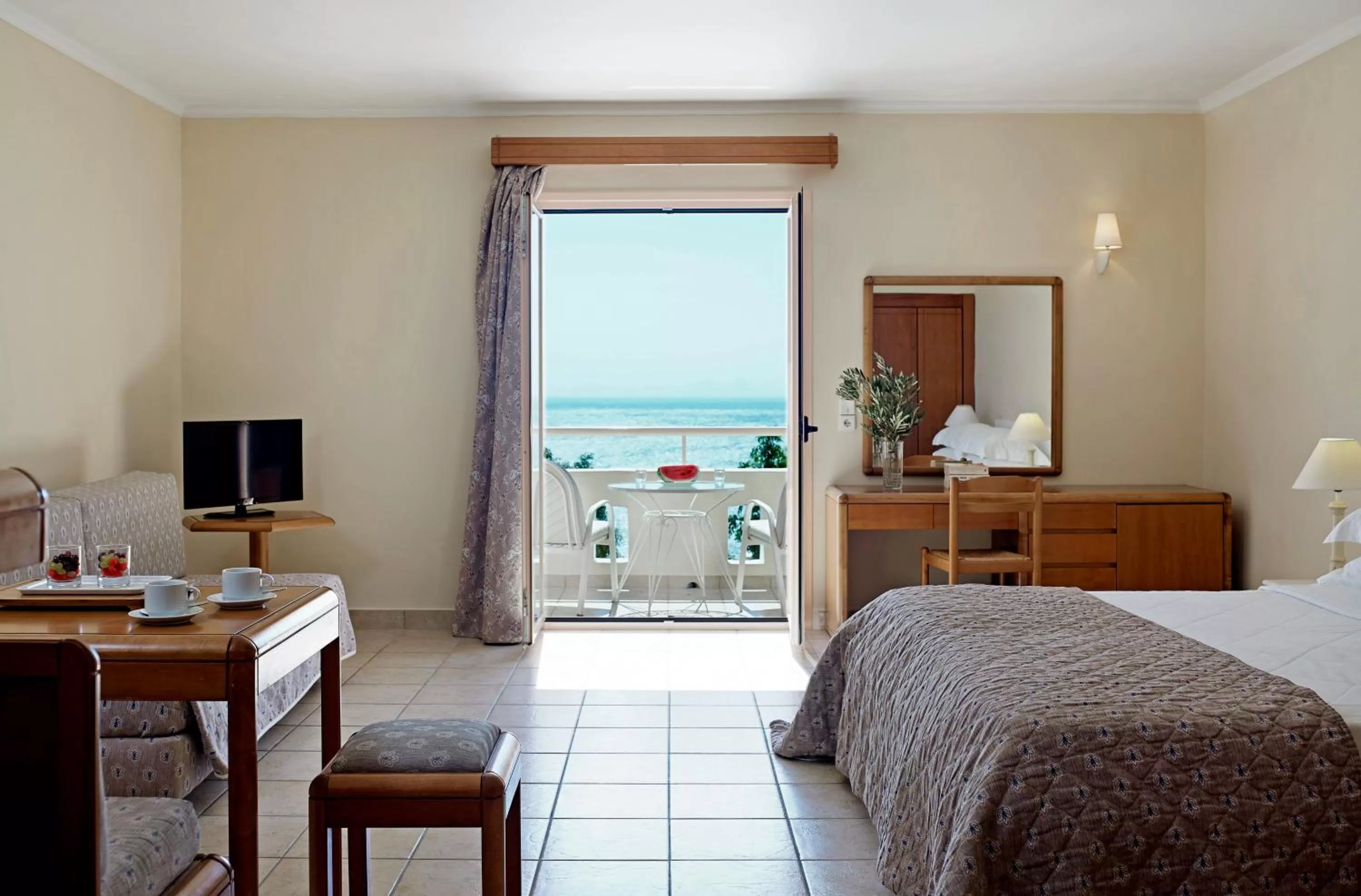 Twin Room with Sea View in Mitsis Family Village