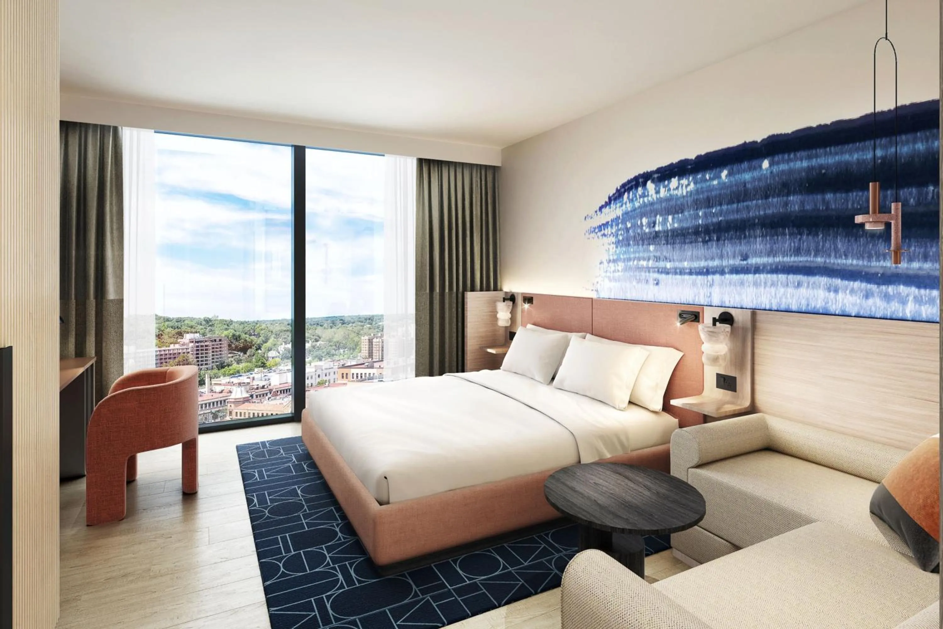 King Room with Plaza View in Cascade Hotel, Kansas City, a Tribute Portfolio Hotel