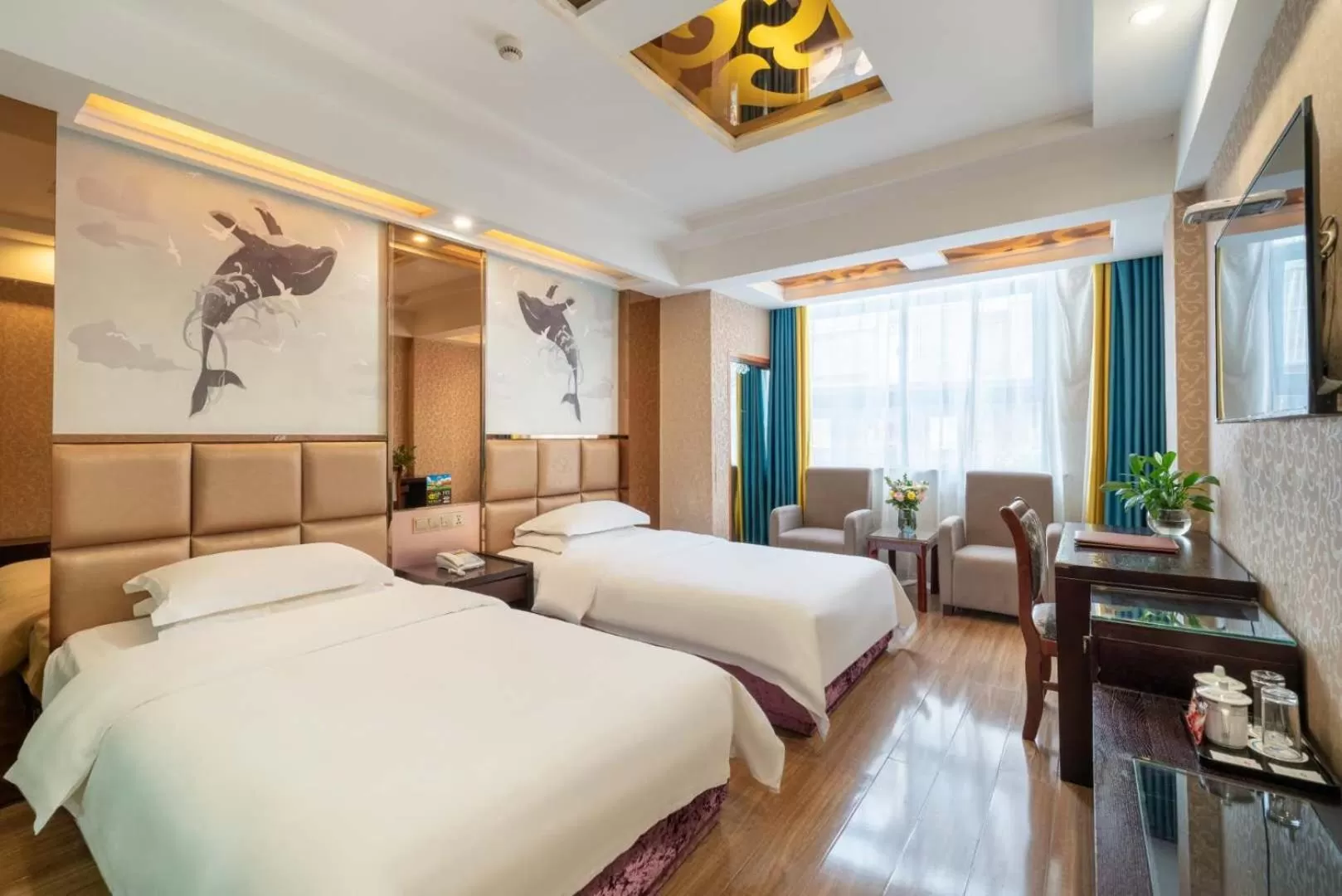 Superior Twin Room in Yiwu Yuejia Business Hotel