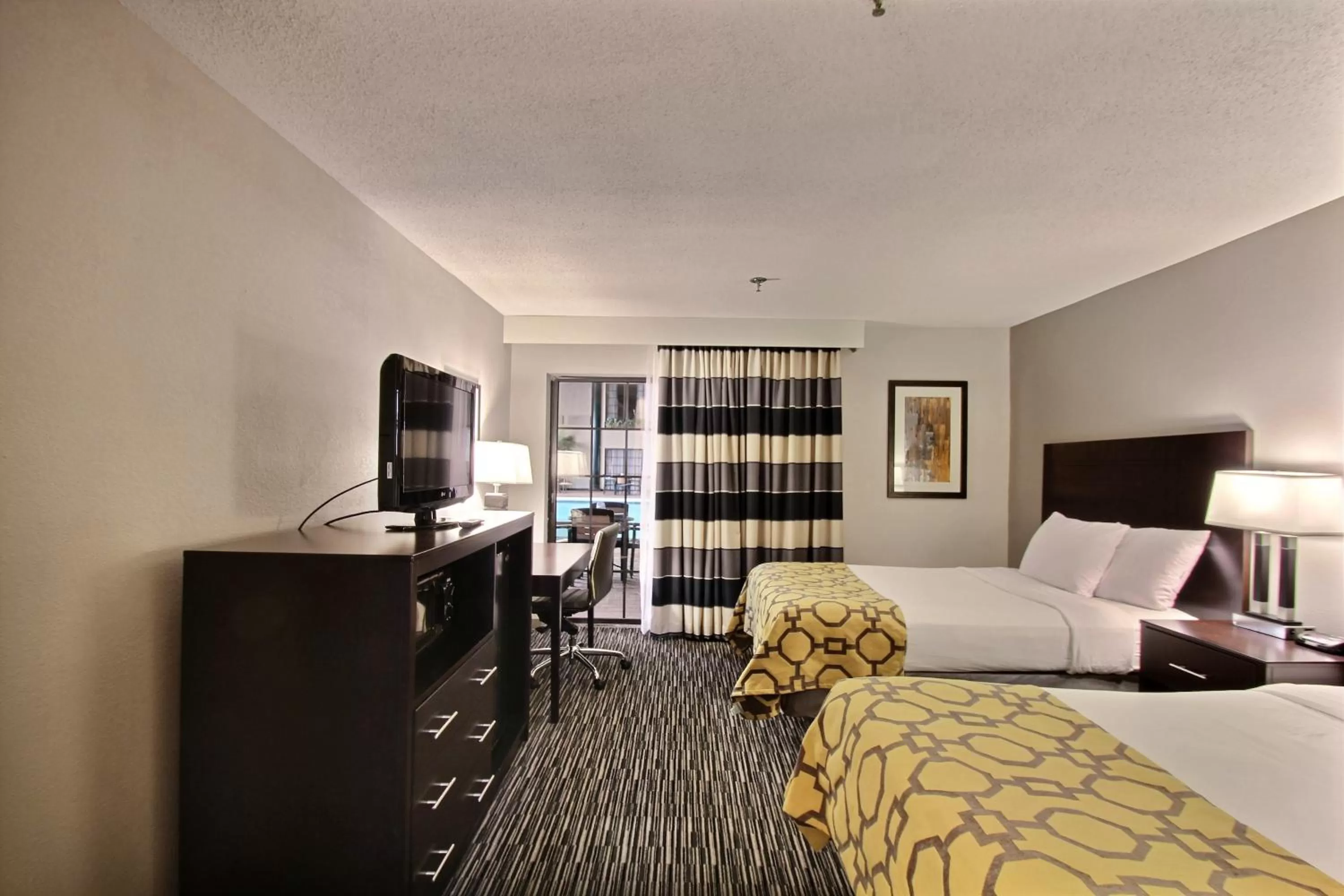 Double Room with Two Double Beds and Pool View - Non-Smoking in Baymont by Wyndham Madison West/Middleton WI West