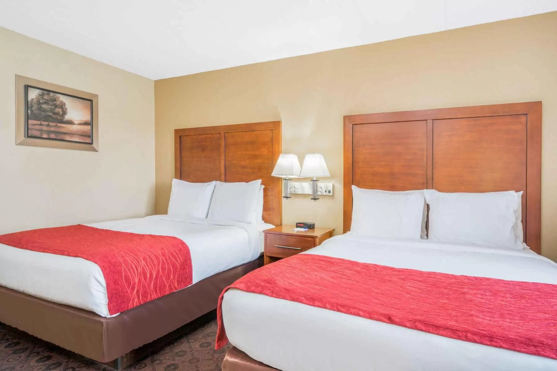 Queen Room with Two Queen Beds - Non-Smoking in Baymont by Wyndham Kasson Rochester Area