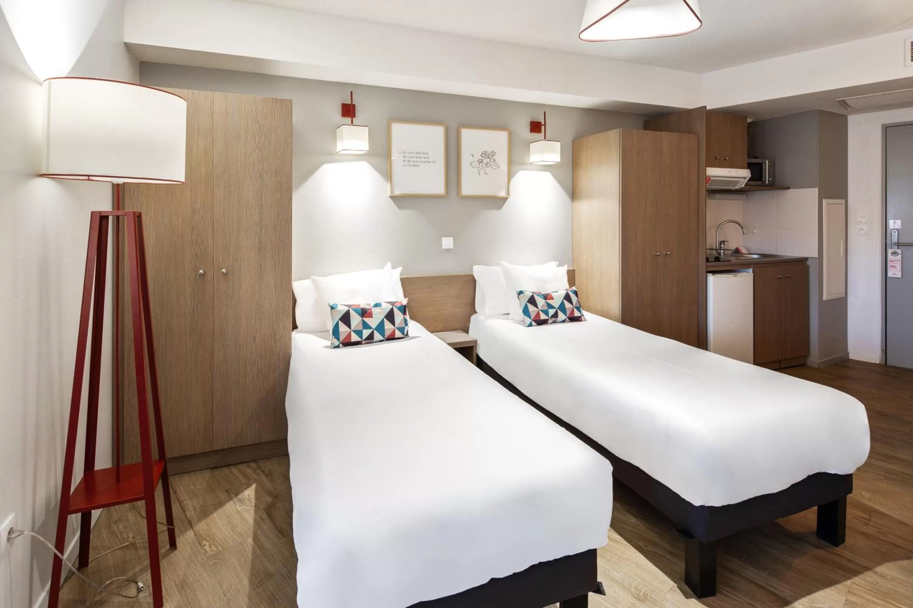 Studio with 2 Single Beds in Appart'City Confort Mulhouse