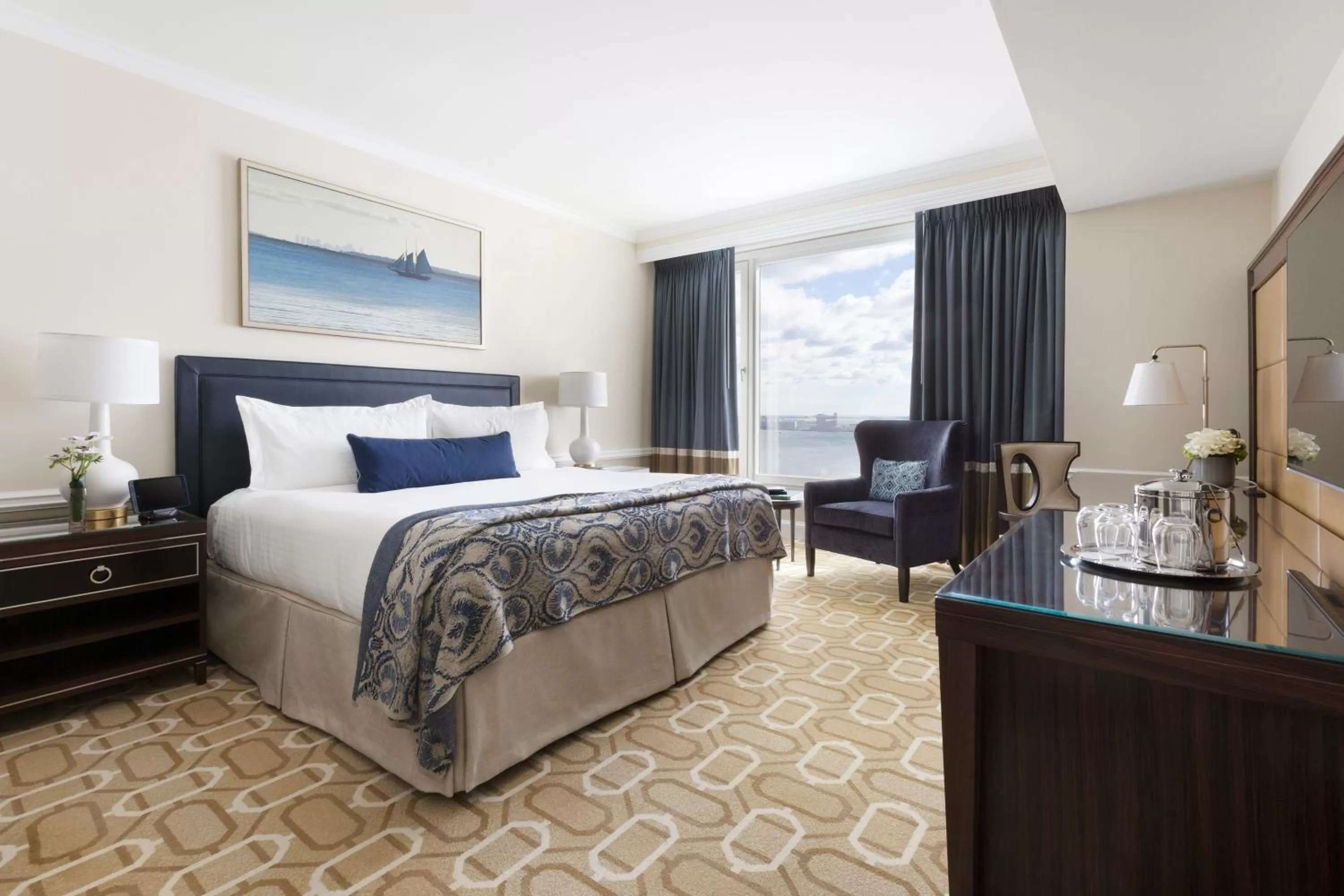 Superior King Room with Harbor View in Boston Harbor Hotel
