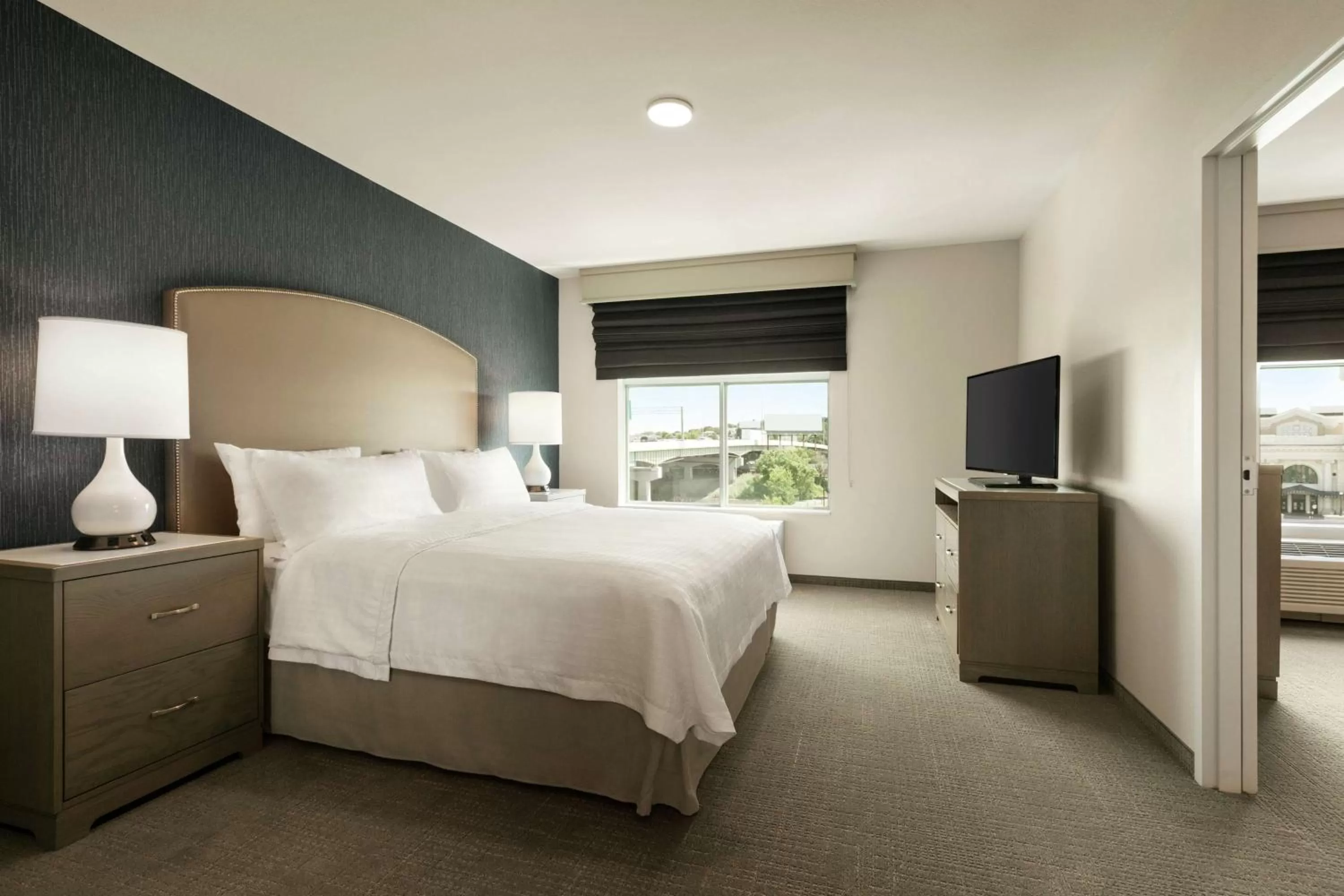 King Suite with City View - Non-Smoking in Homewood Suites By Hilton Worcester