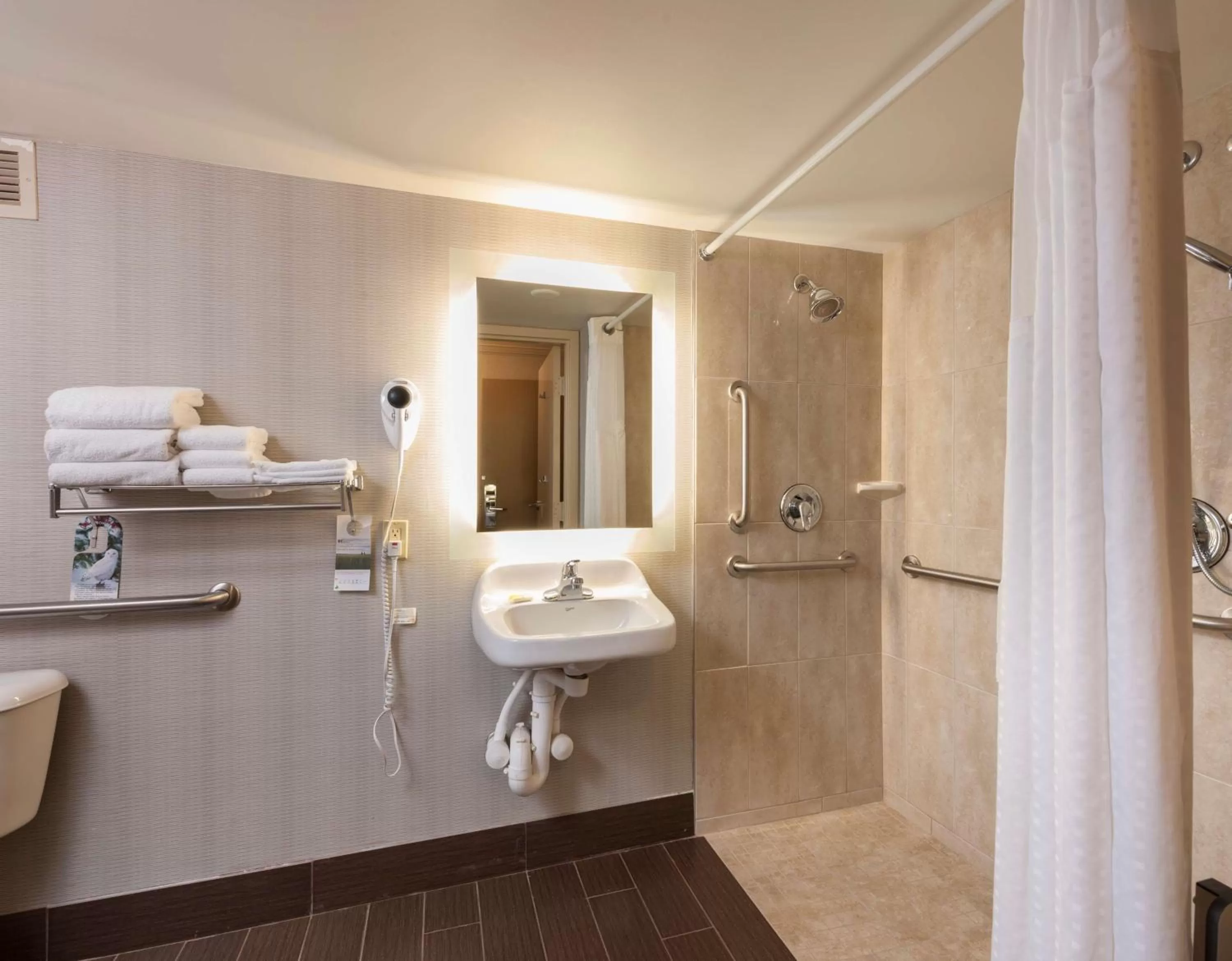 King Room with Roll-In Shower - Disability Access in Best Western Plus Strongsville Cleveland