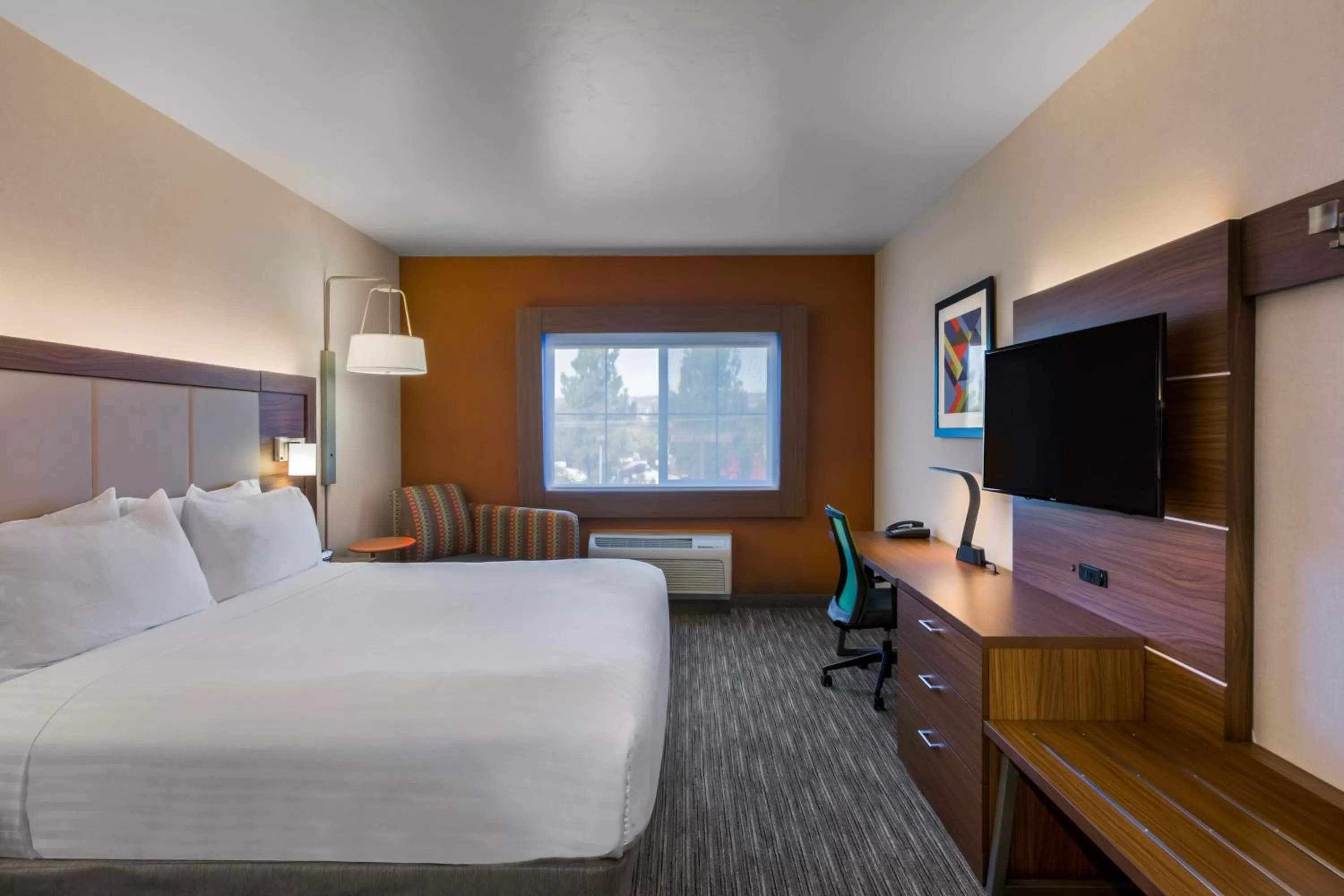 Standard King Room with Accessible Tran Shower in Holiday Inn Express Hotel & Suites Oroville Southwest, an IHG Hotel